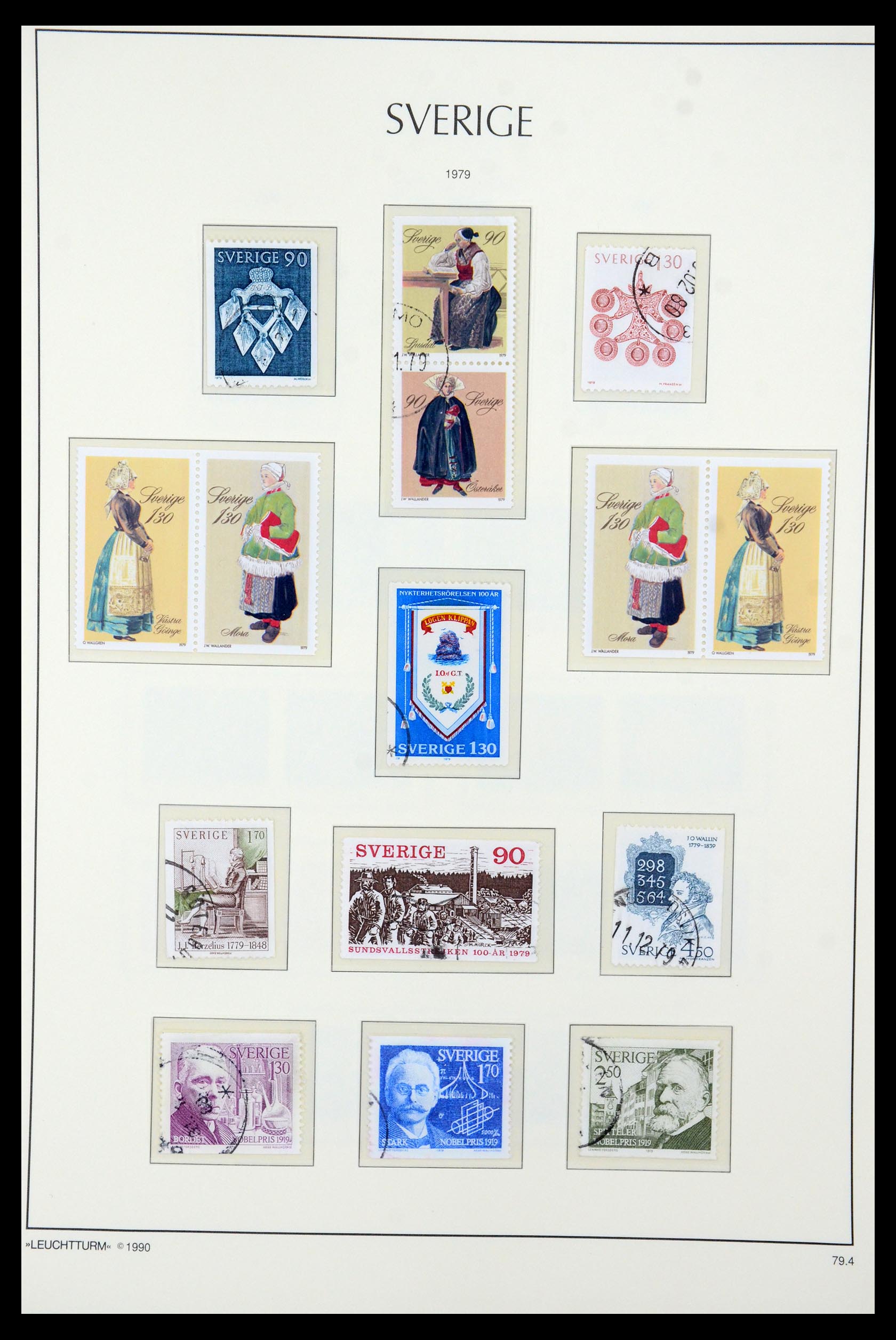 35415 128 - Postzegelverzameling 35415 Zweden 1855-1992.