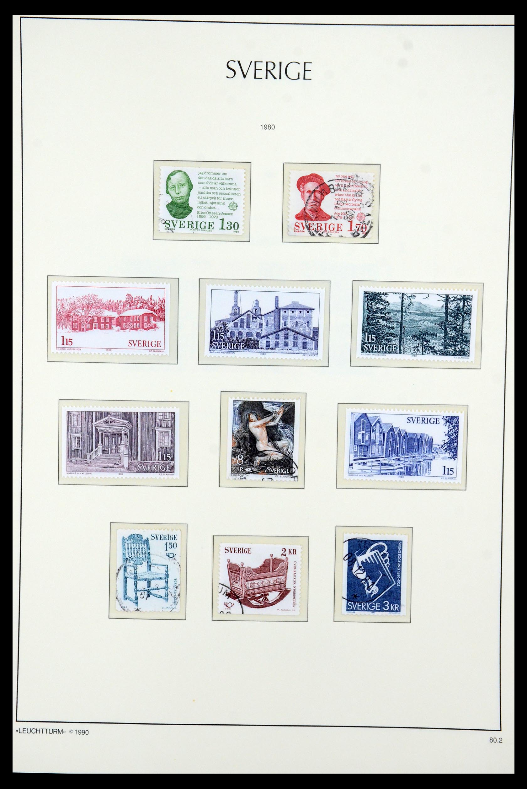 35415 130 - Postzegelverzameling 35415 Zweden 1855-1992.
