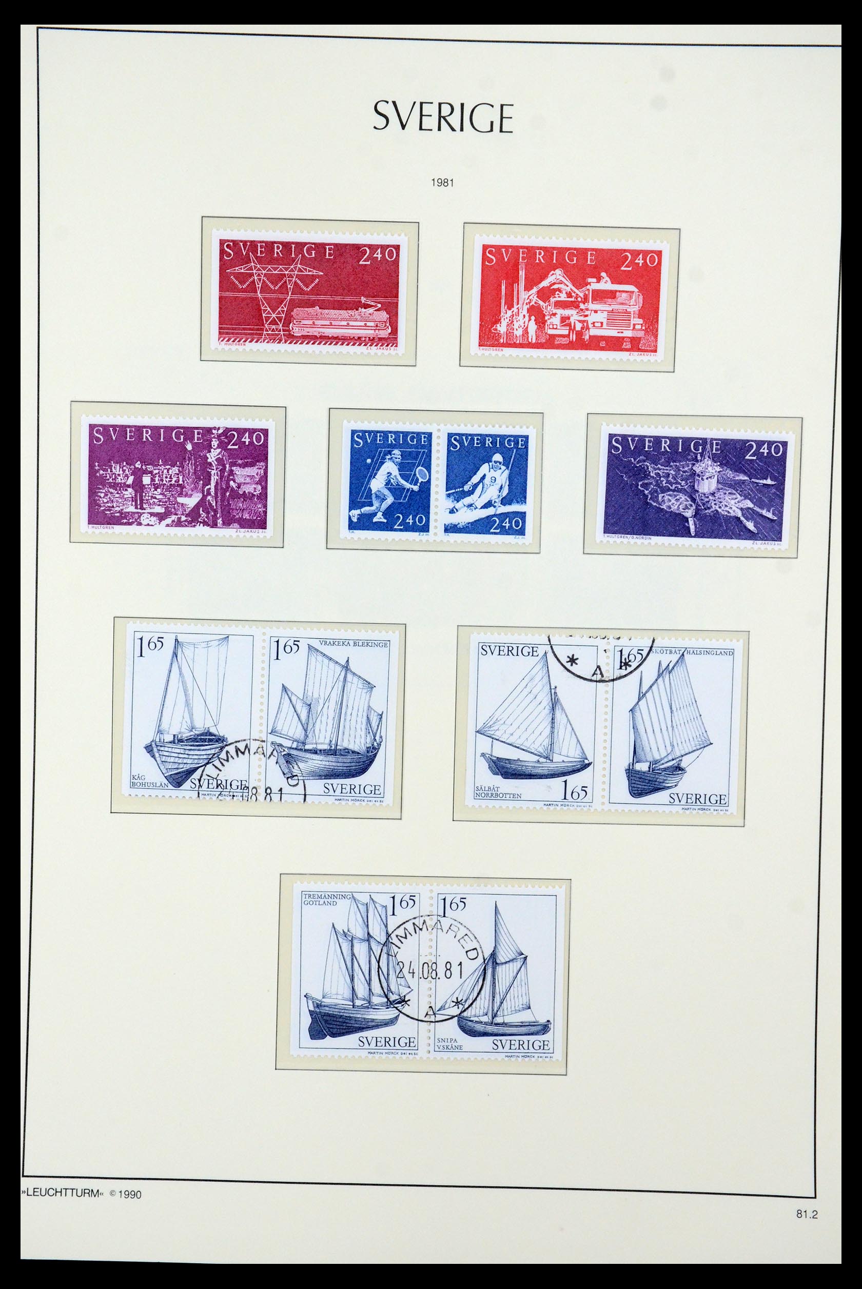 35415 134 - Postzegelverzameling 35415 Zweden 1855-1992.