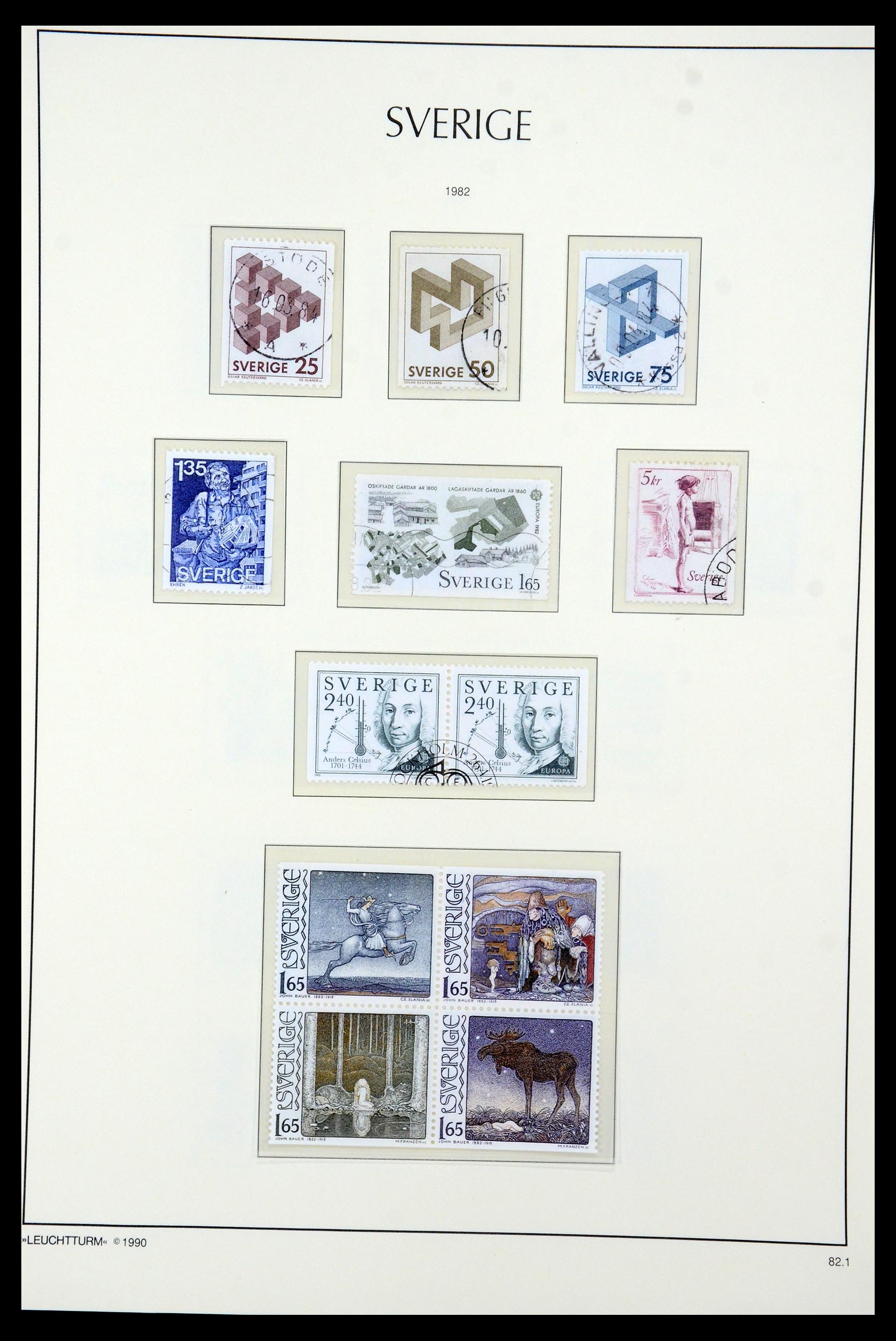 35415 138 - Postzegelverzameling 35415 Zweden 1855-1992.