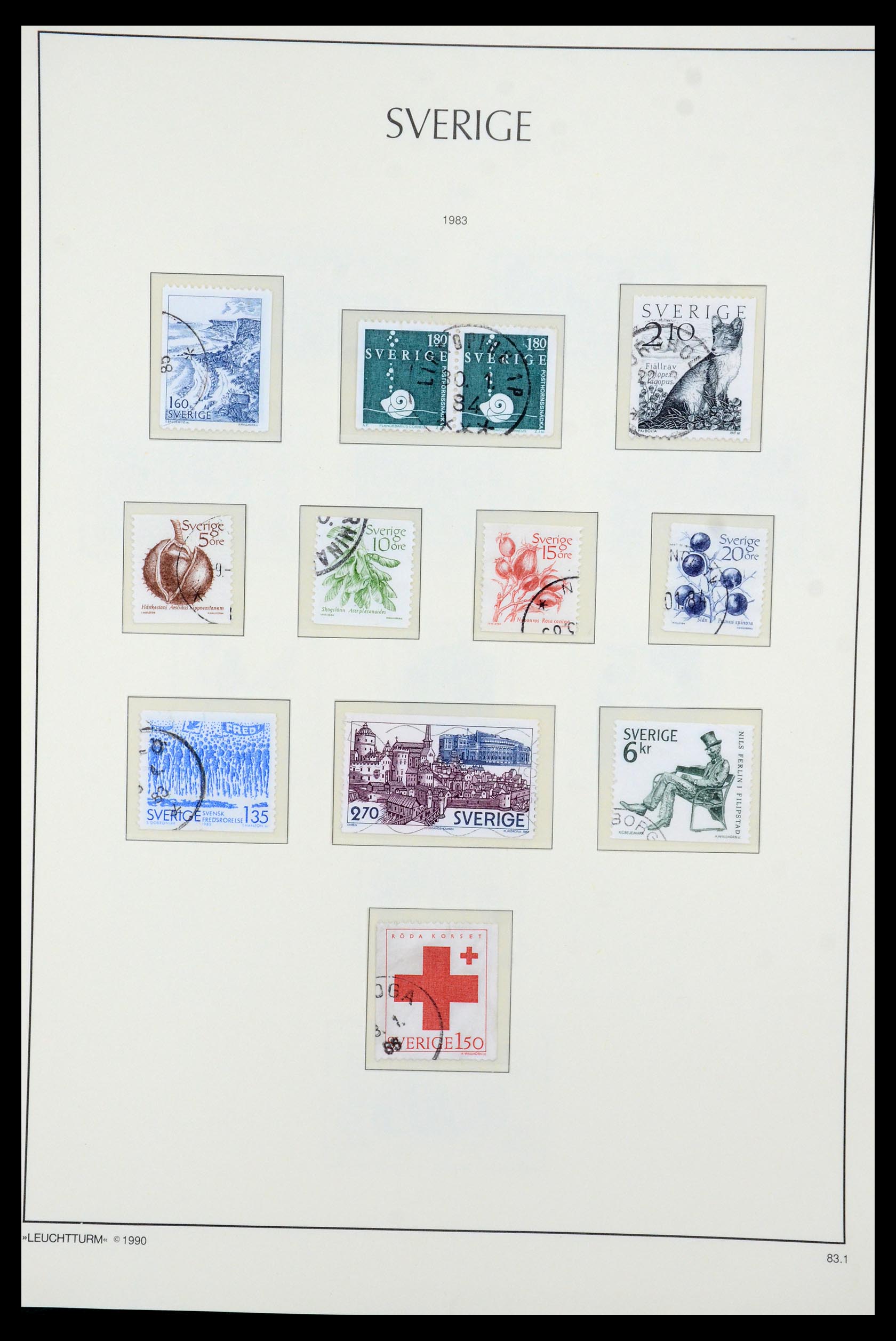 35415 142 - Postzegelverzameling 35415 Zweden 1855-1992.