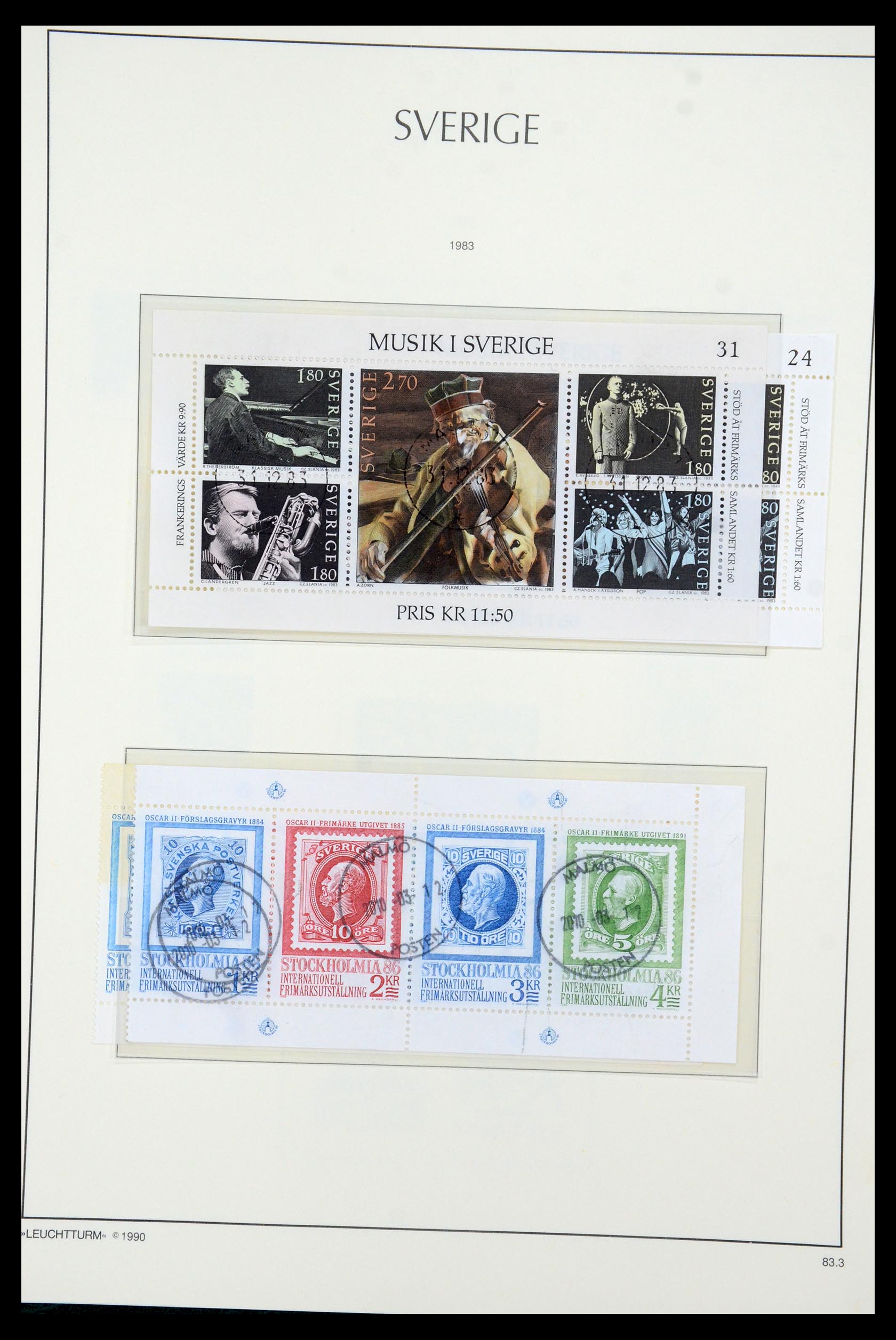35415 144 - Postzegelverzameling 35415 Zweden 1855-1992.