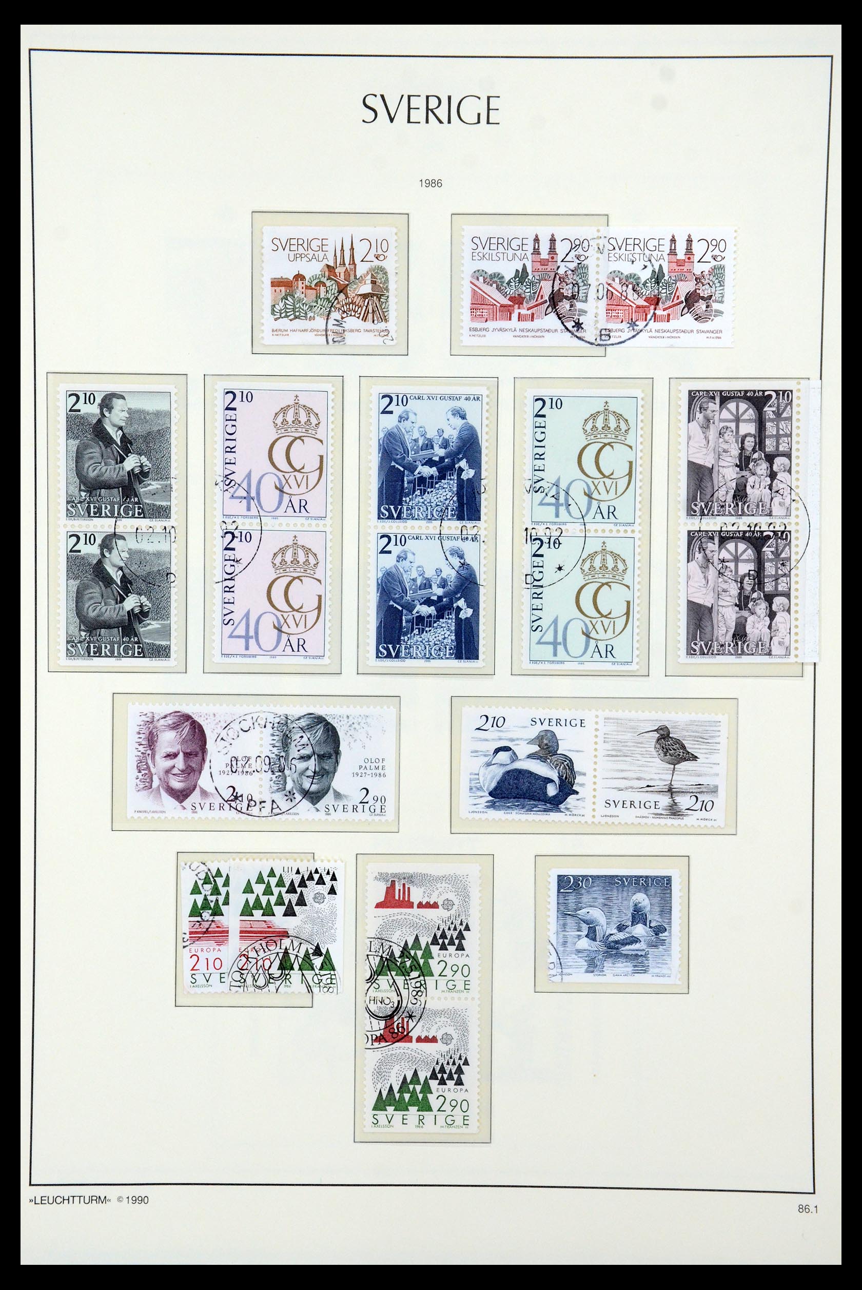 35415 156 - Stamp Collection 35415 Sweden 1855-1992.