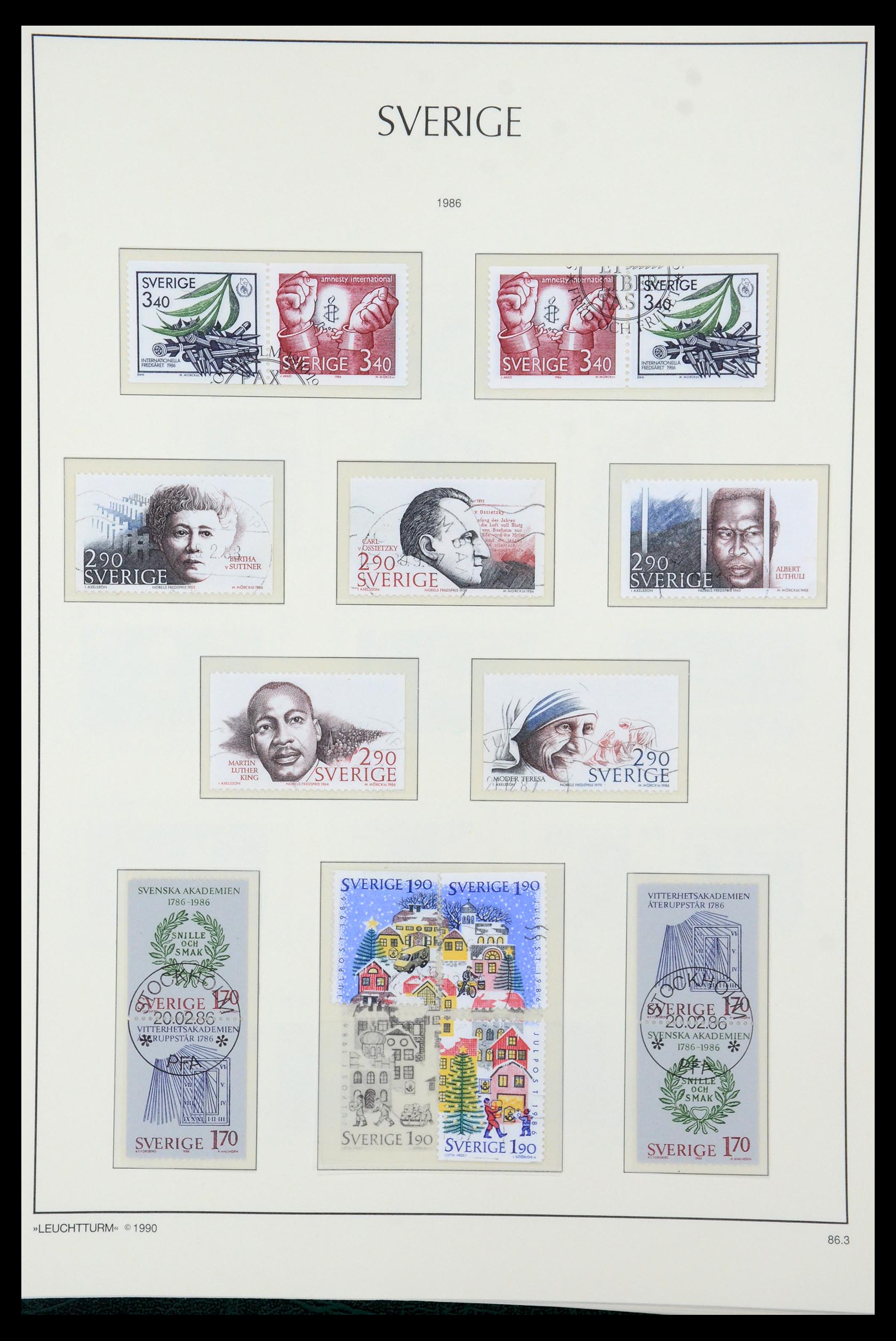 35415 158 - Postzegelverzameling 35415 Zweden 1855-1992.