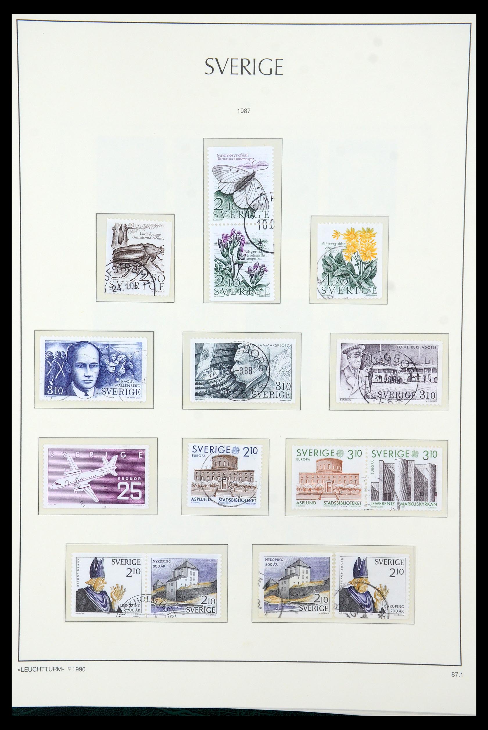 35415 159 - Postzegelverzameling 35415 Zweden 1855-1992.