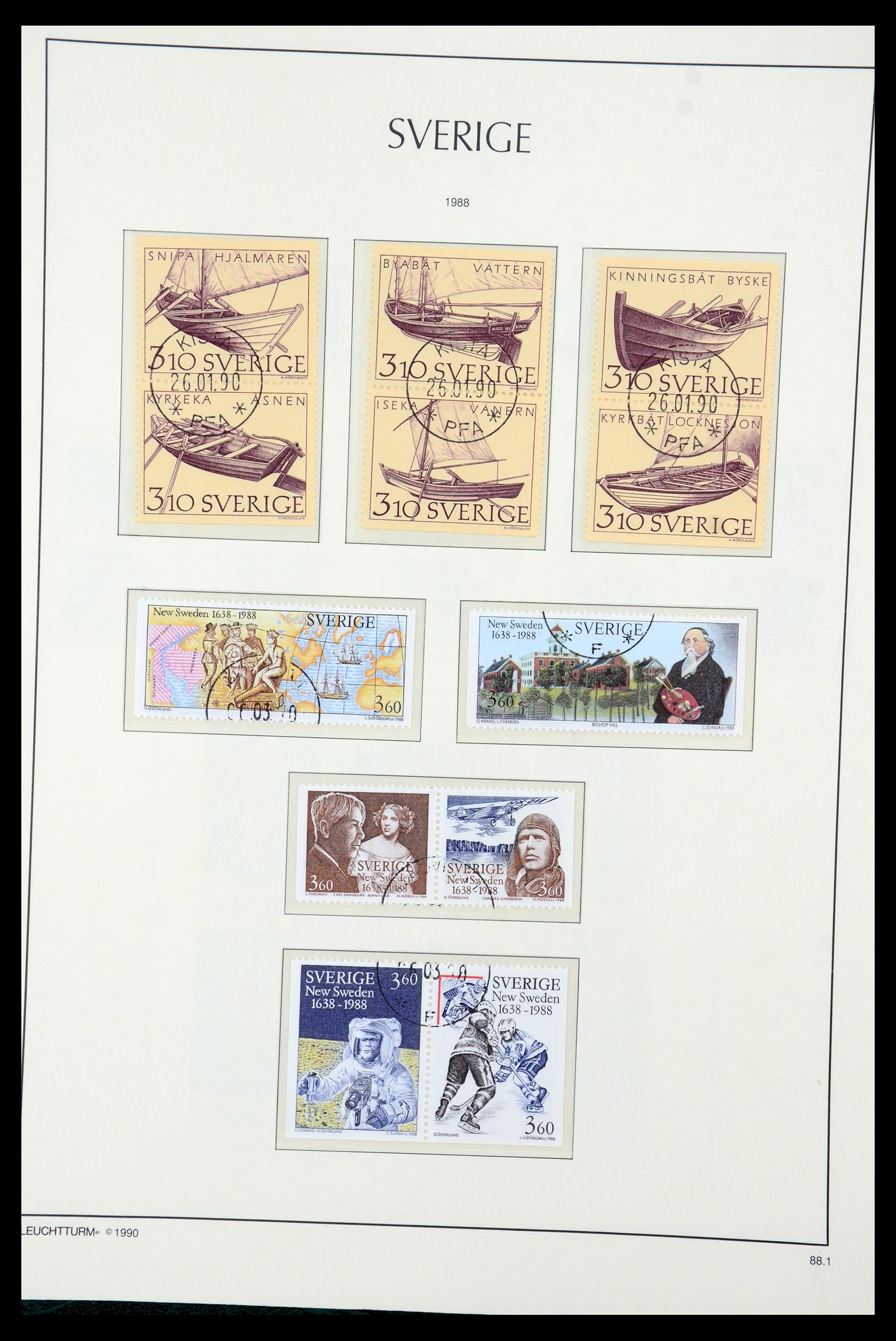 35415 162 - Postzegelverzameling 35415 Zweden 1855-1992.