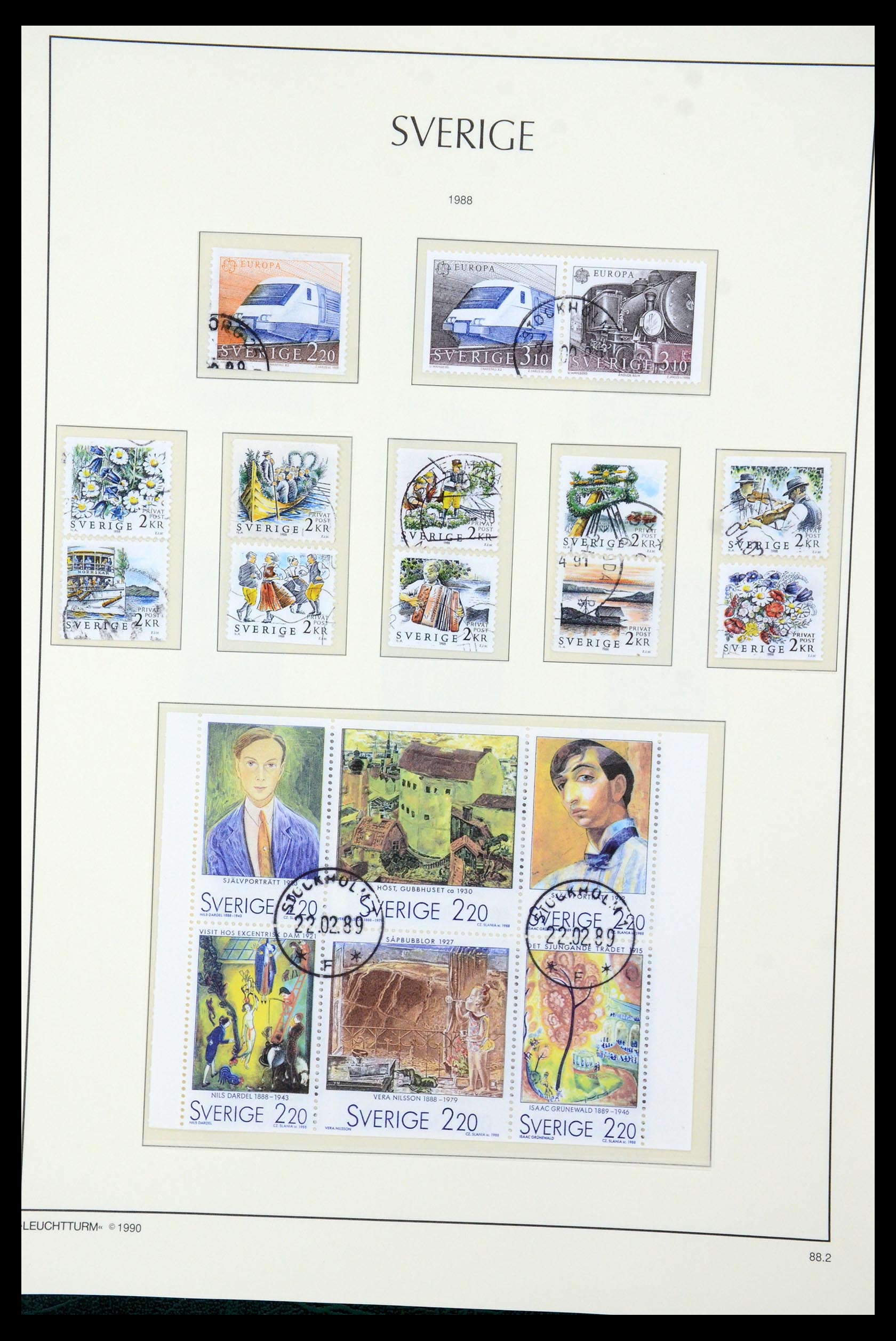 35415 163 - Postzegelverzameling 35415 Zweden 1855-1992.