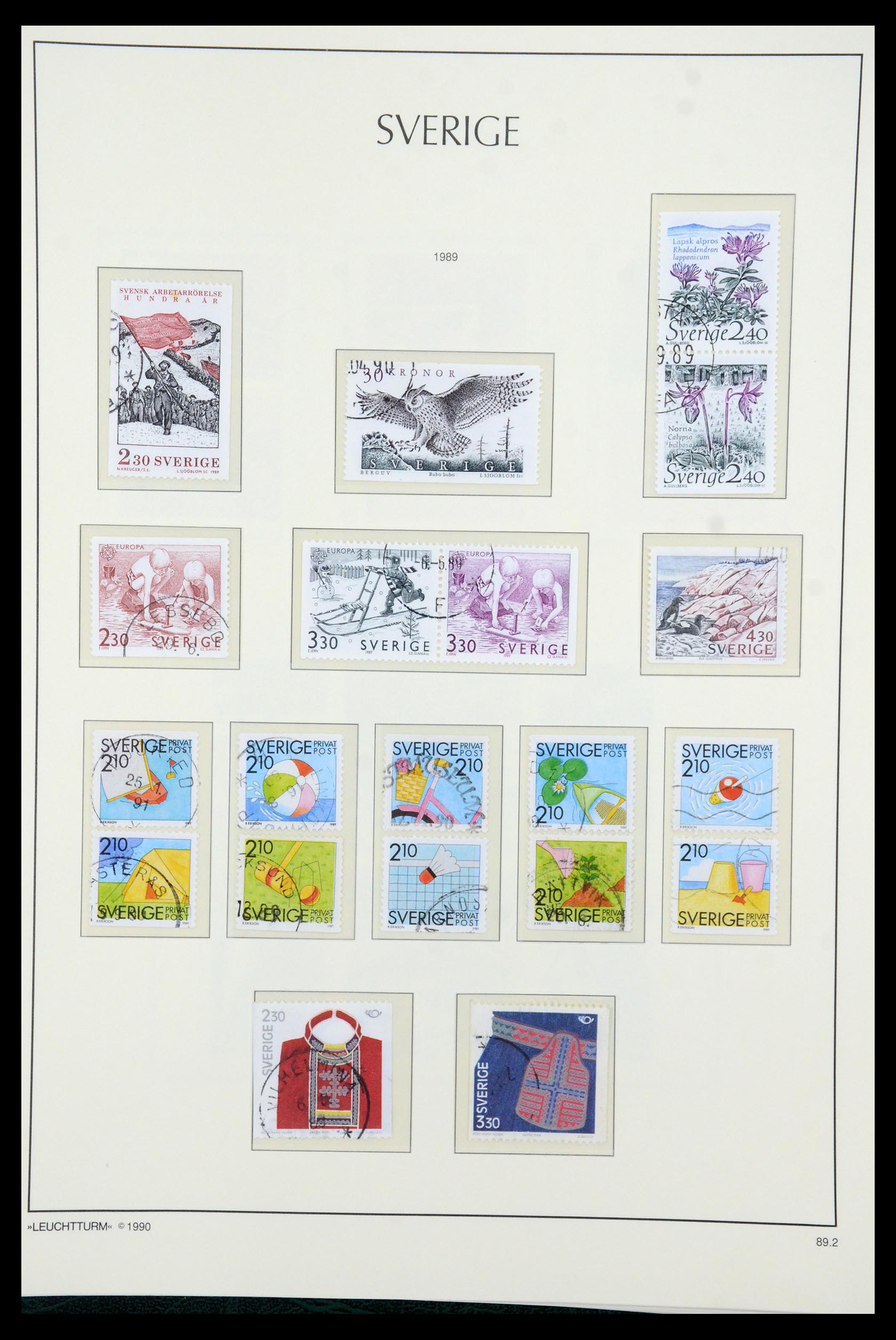 35415 167 - Postzegelverzameling 35415 Zweden 1855-1992.