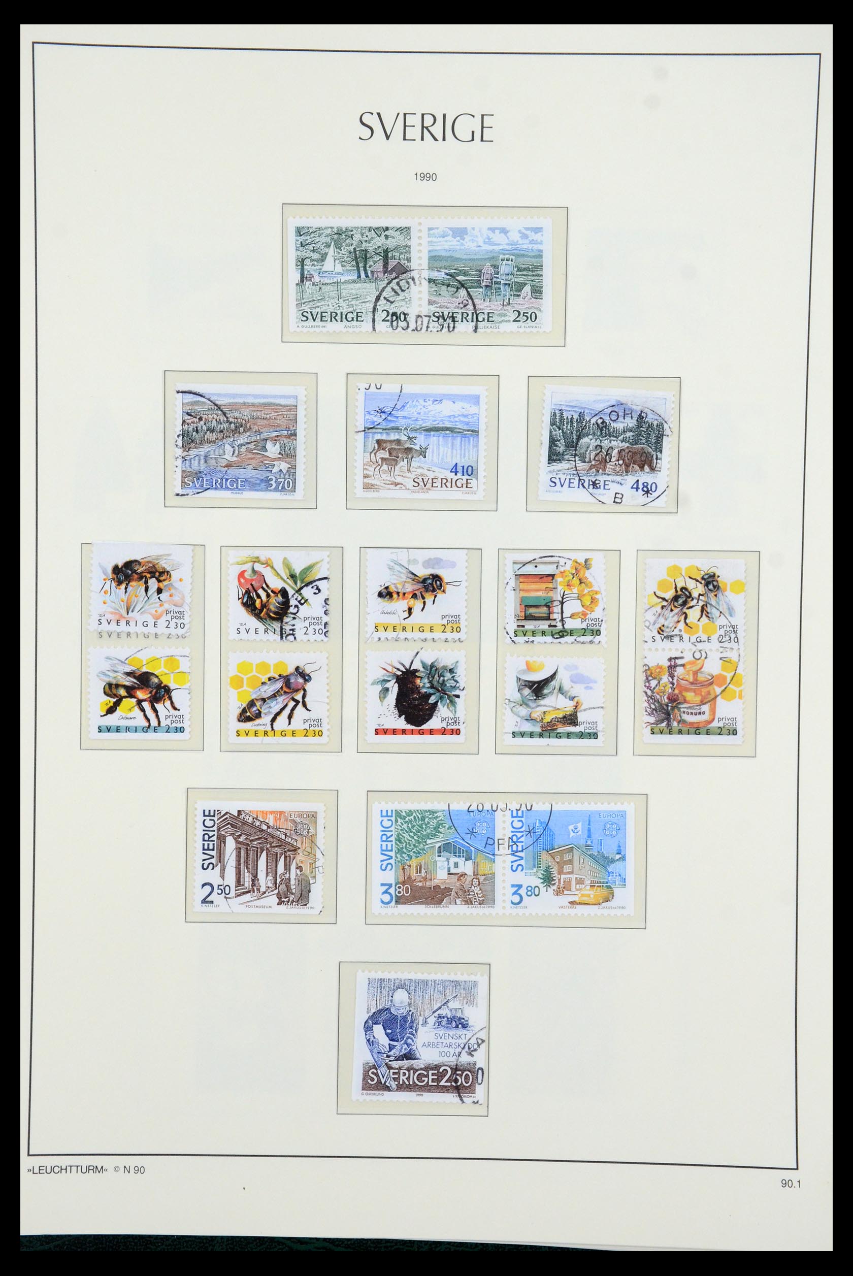 35415 170 - Postzegelverzameling 35415 Zweden 1855-1992.