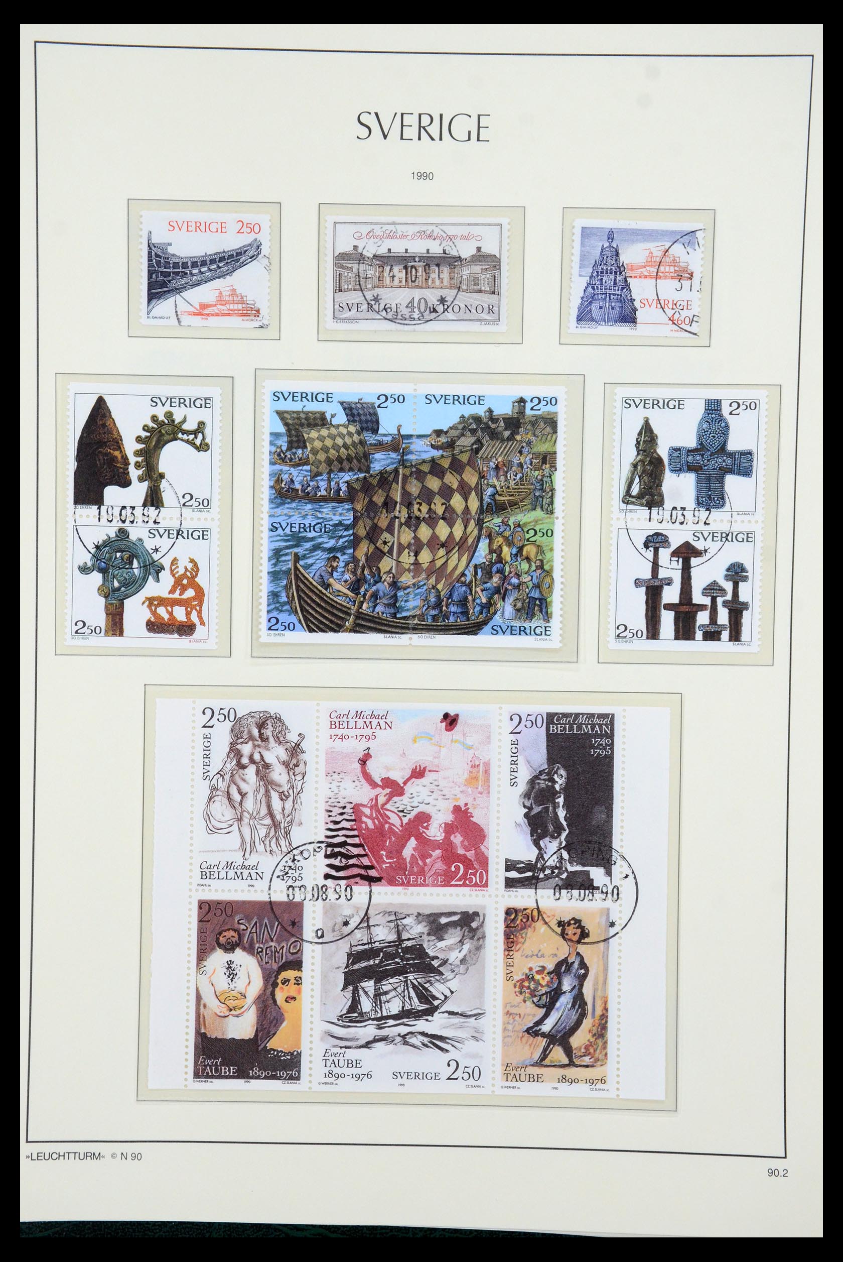 35415 171 - Postzegelverzameling 35415 Zweden 1855-1992.