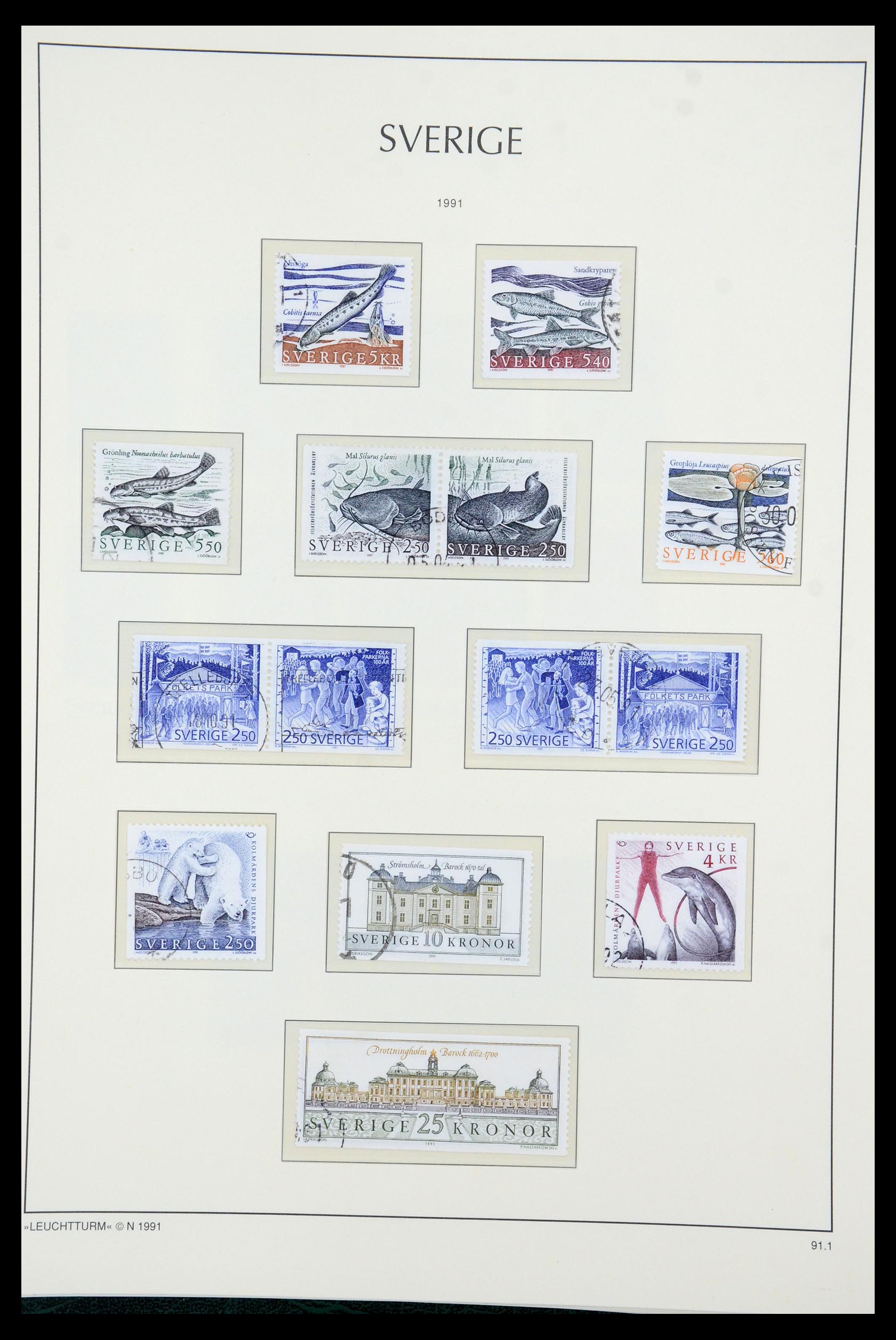 35415 174 - Postzegelverzameling 35415 Zweden 1855-1992.