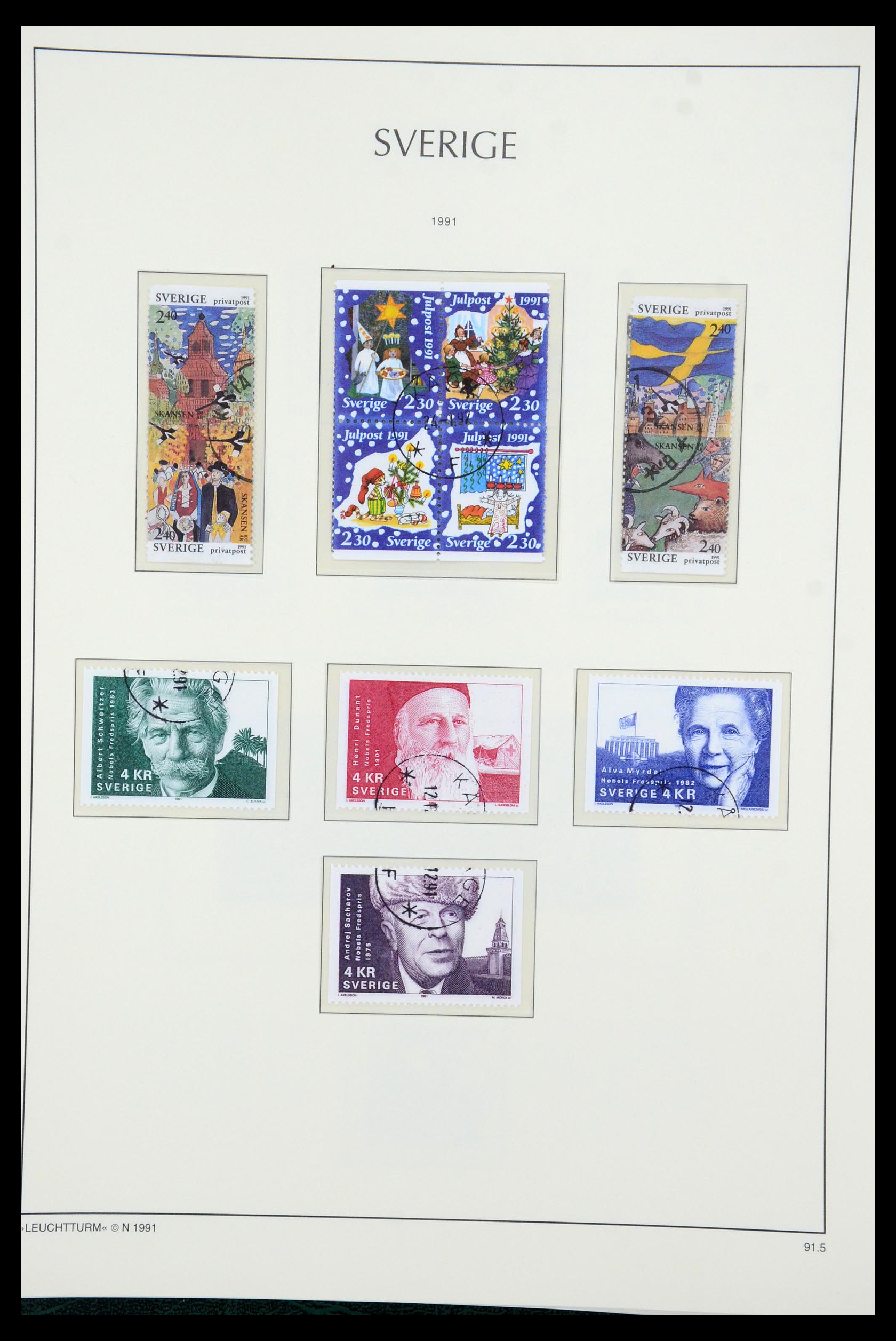 35415 178 - Postzegelverzameling 35415 Zweden 1855-1992.
