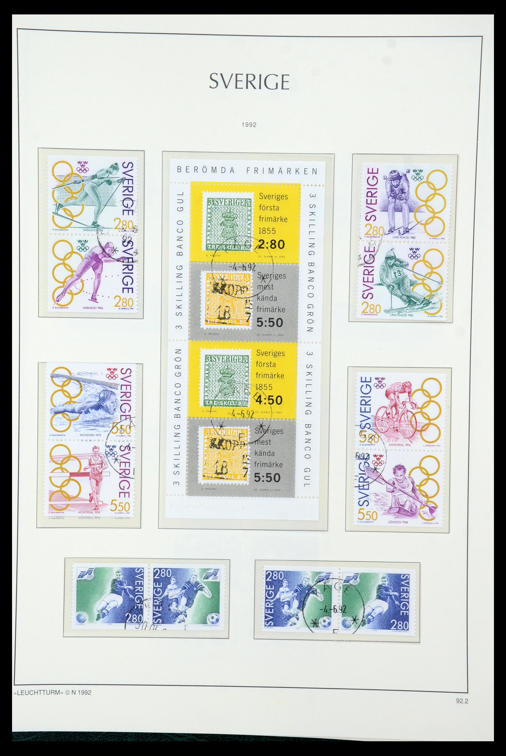 35415 180 - Postzegelverzameling 35415 Zweden 1855-1992.