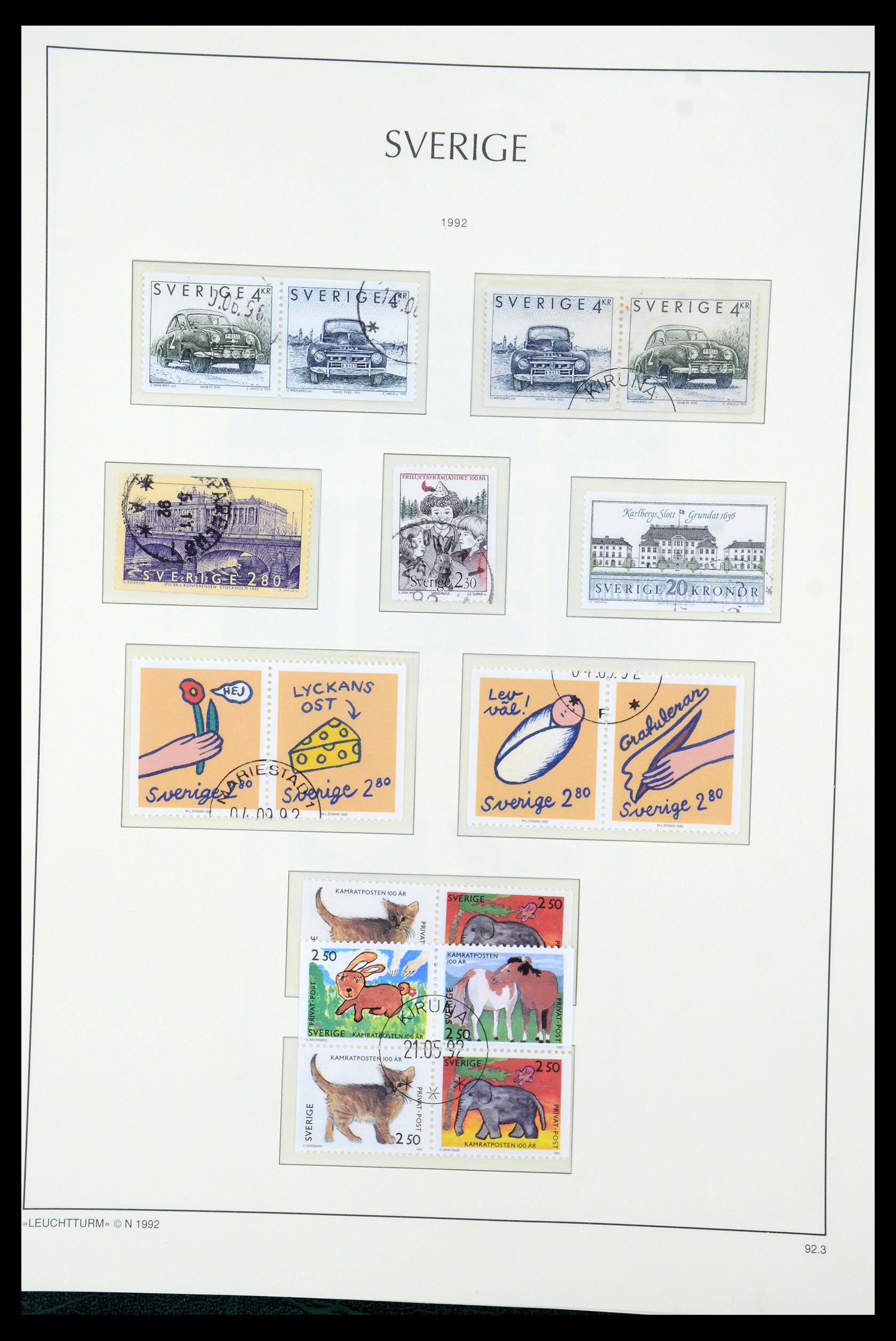35415 181 - Postzegelverzameling 35415 Zweden 1855-1992.