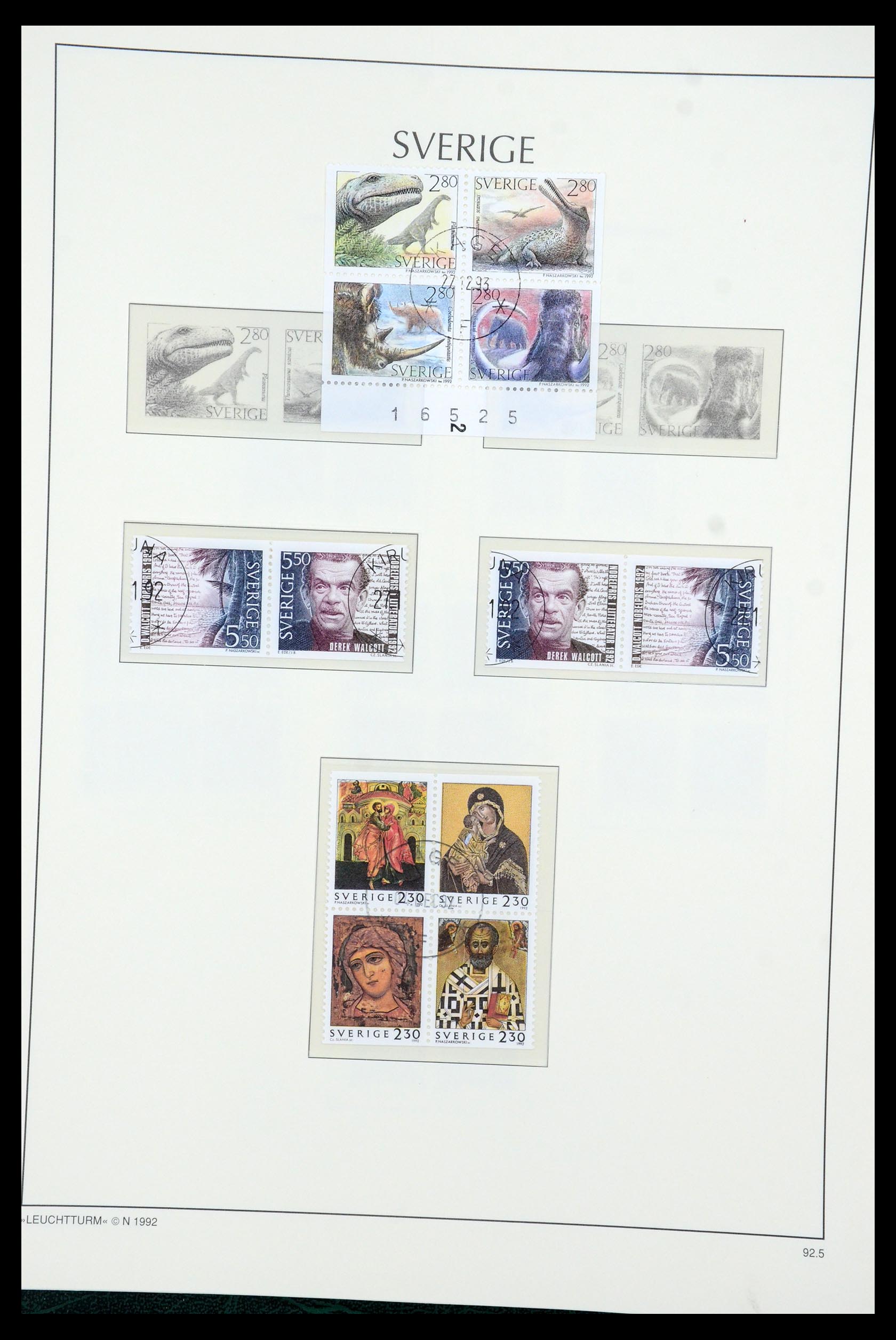 35415 183 - Postzegelverzameling 35415 Zweden 1855-1992.