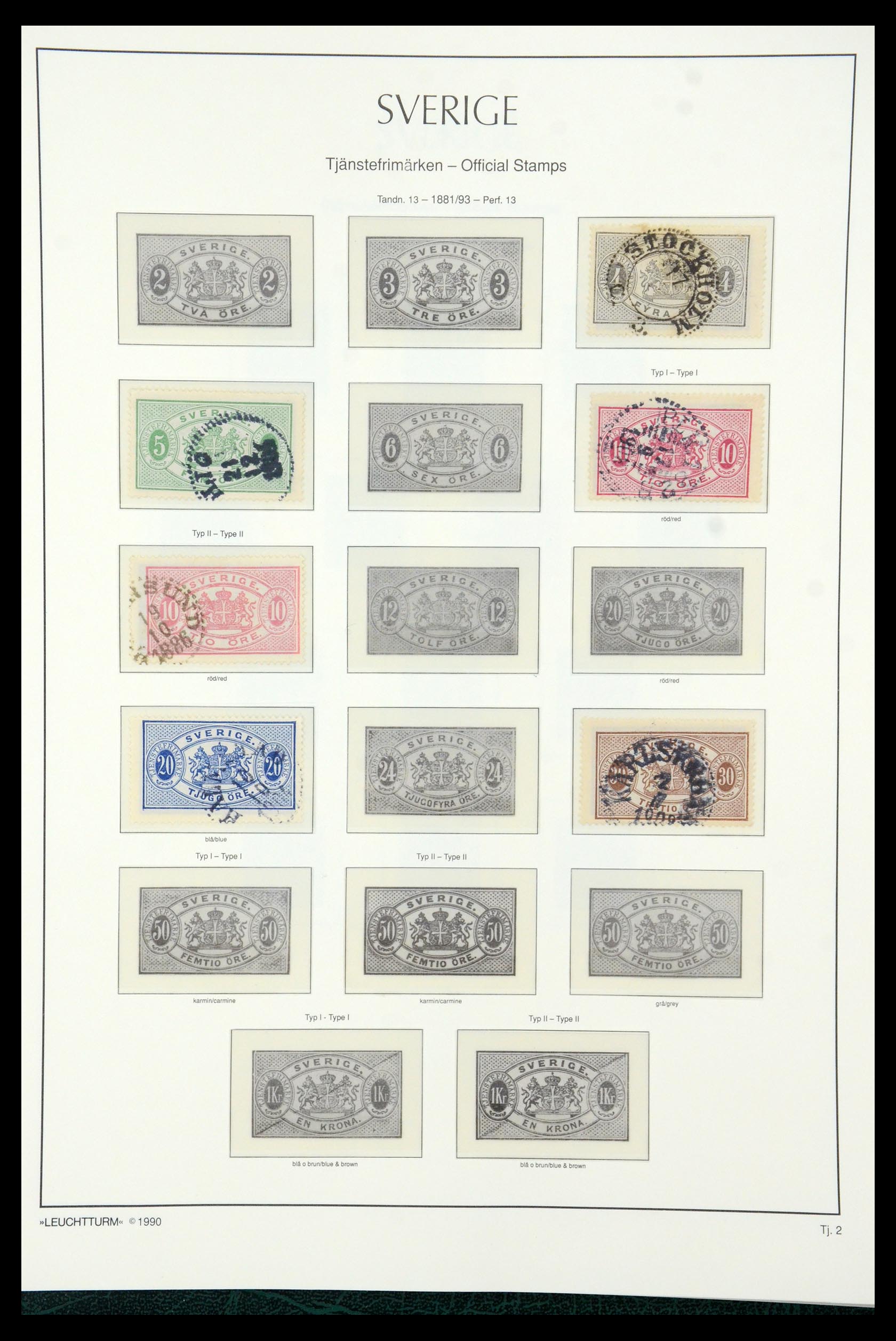35415 185 - Stamp Collection 35415 Sweden 1855-1992.