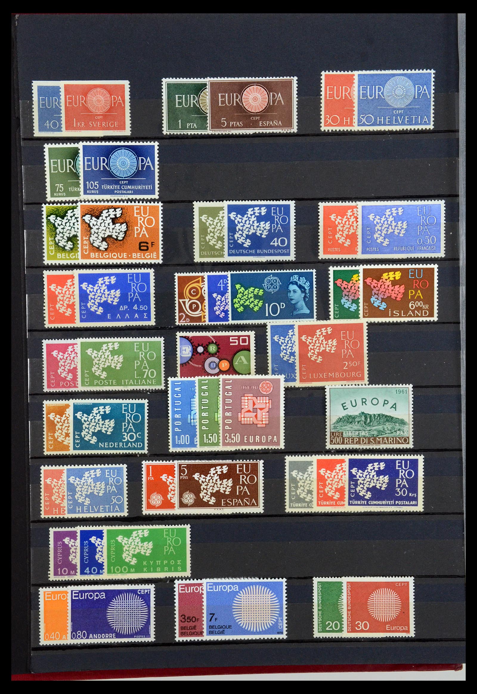 35416 002 - Postzegelverzameling 35416 Europa CEPT 1956-2008.