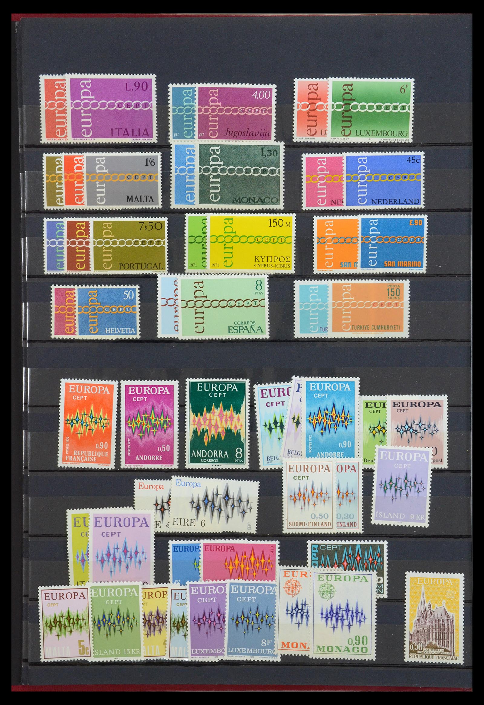 35416 004 - Postzegelverzameling 35416 Europa CEPT 1956-2008.