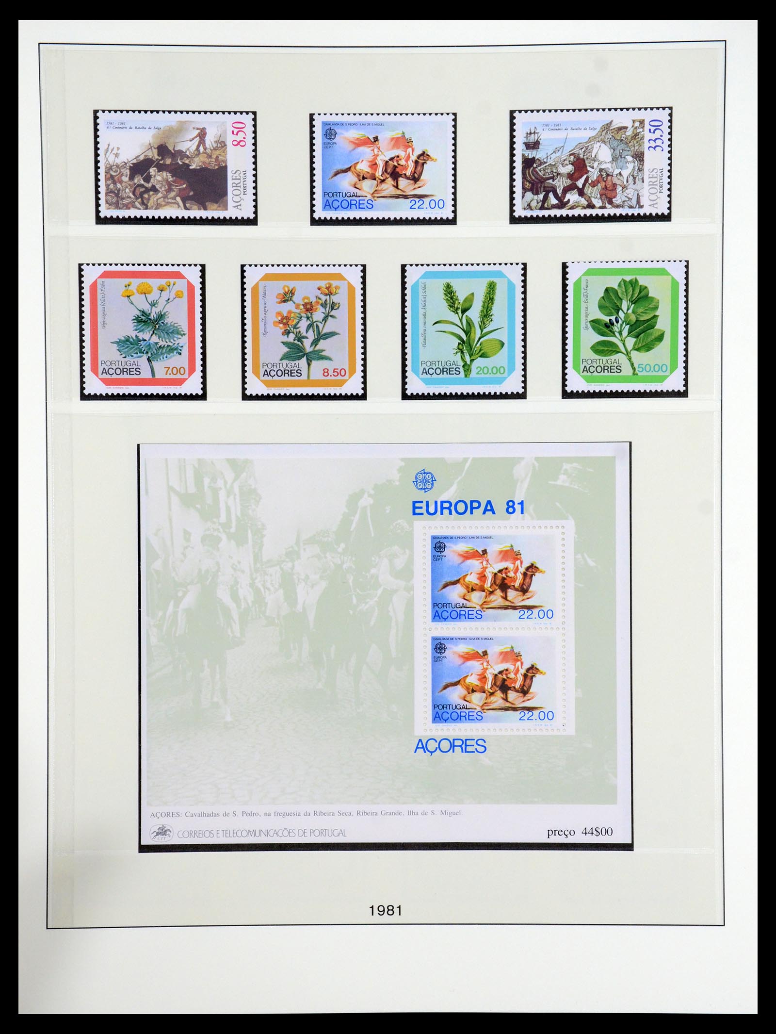 35418 003 - Postzegelverzameling 35418 Azoren en Madeira 1980-2007.