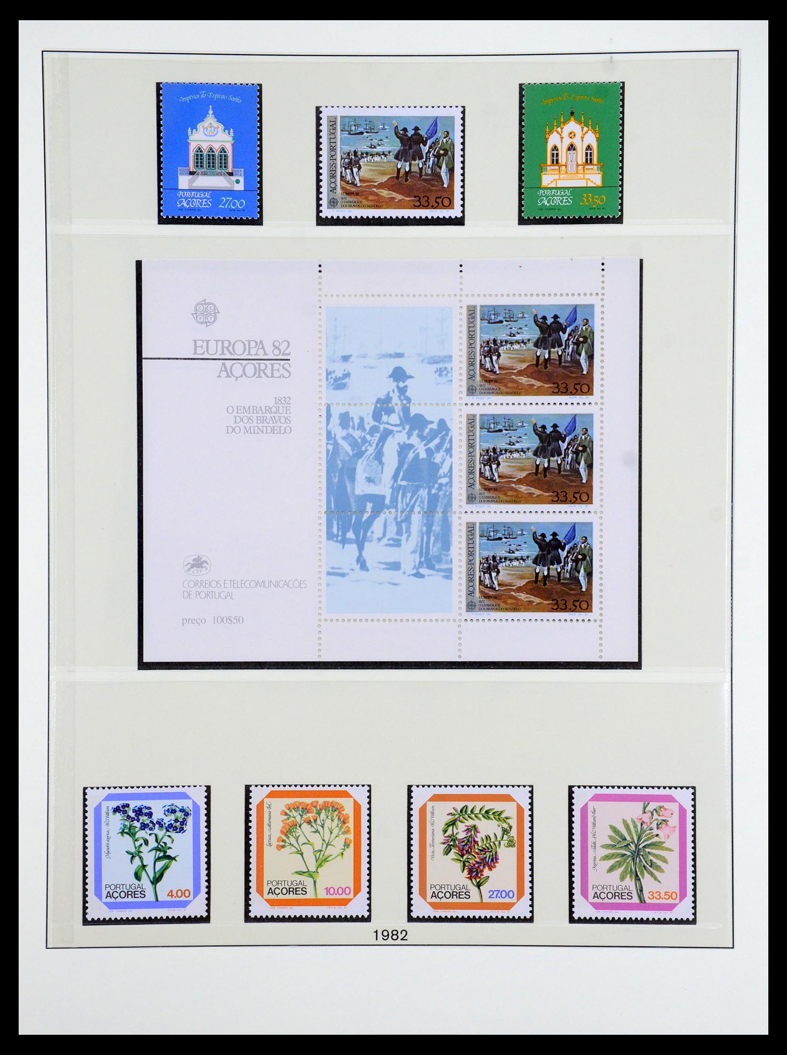 35418 004 - Postzegelverzameling 35418 Azoren en Madeira 1980-2007.