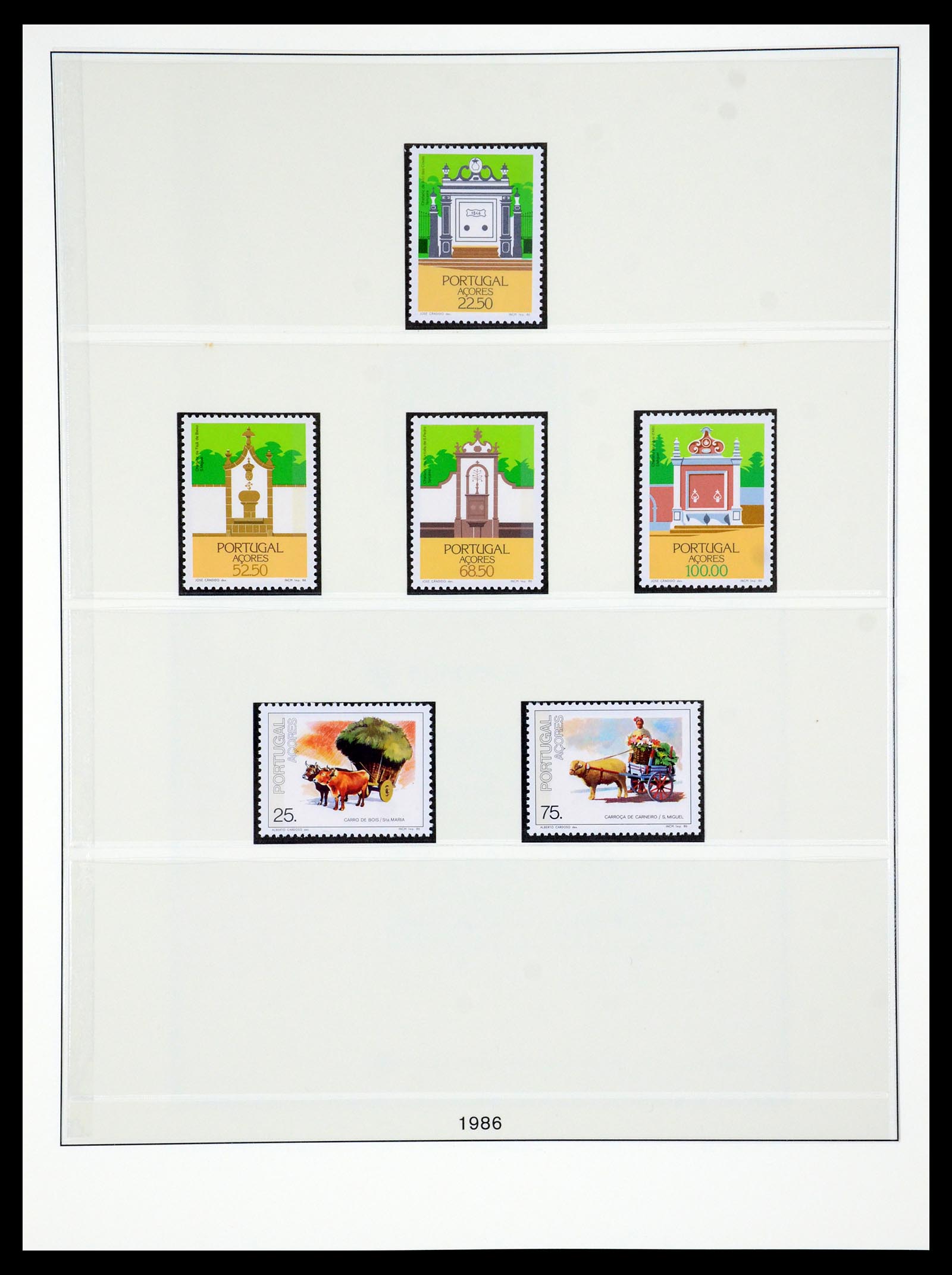 35418 012 - Postzegelverzameling 35418 Azoren en Madeira 1980-2007.
