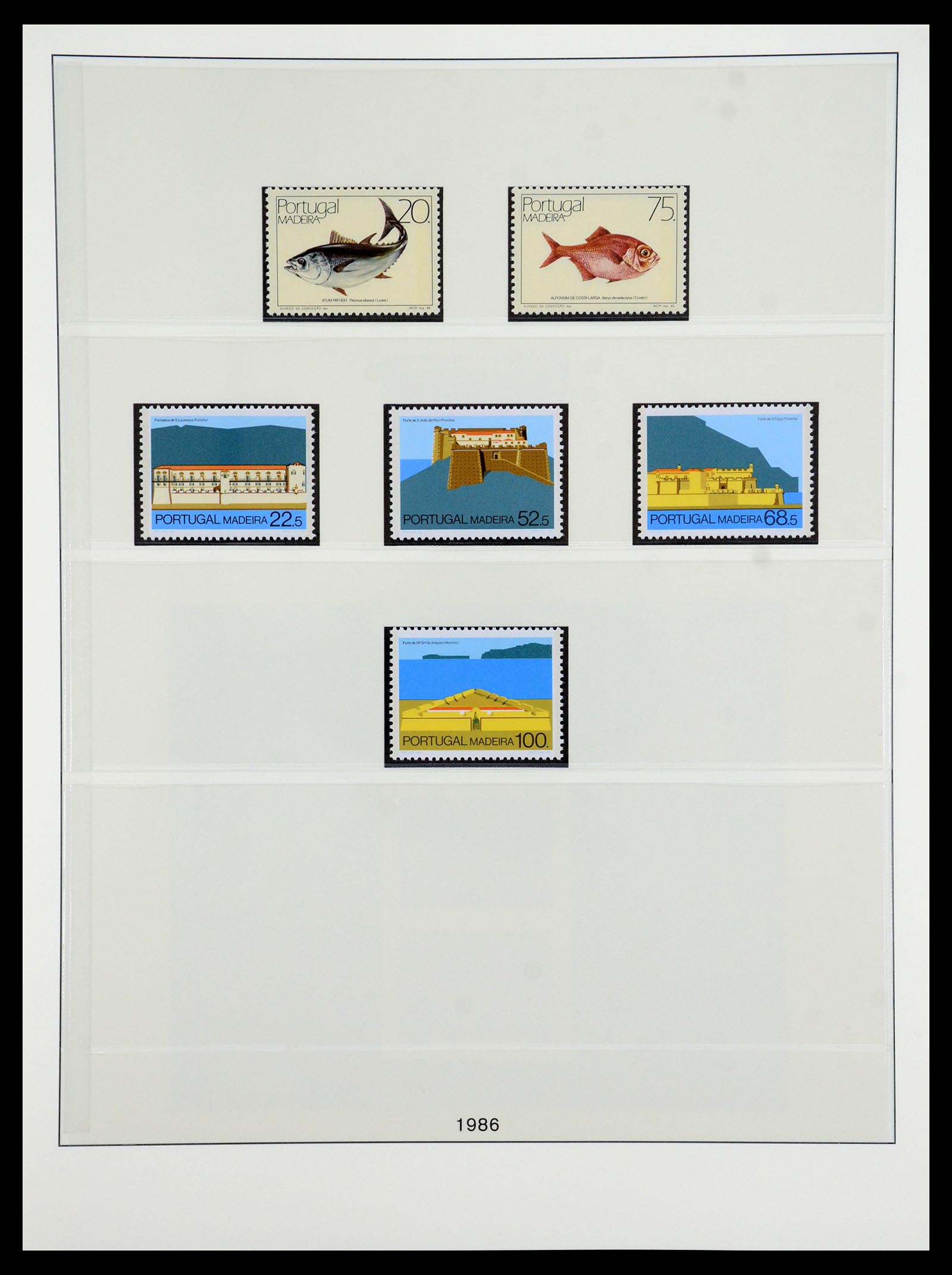 35418 063 - Postzegelverzameling 35418 Azoren en Madeira 1980-2007.