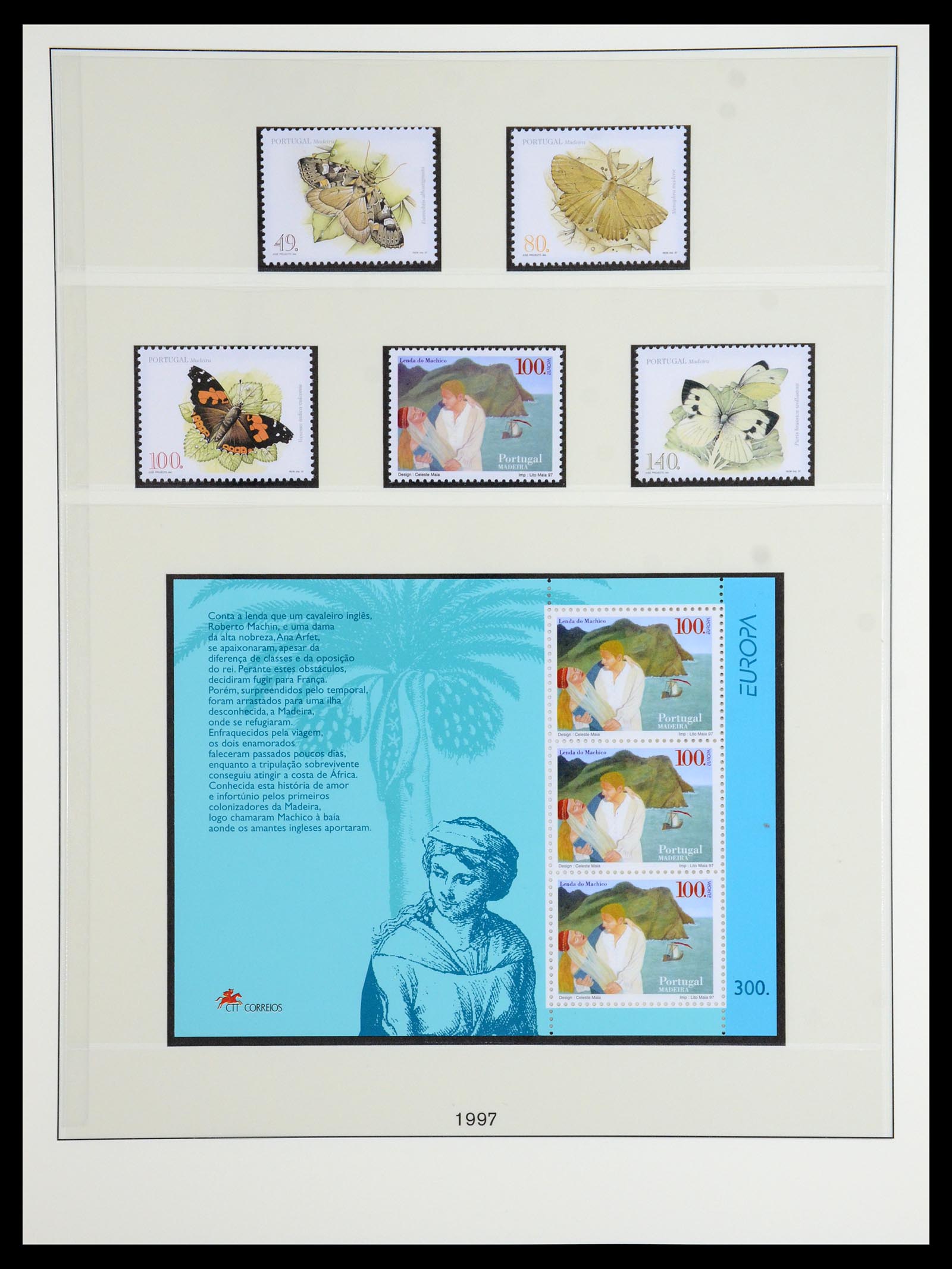 35418 081 - Postzegelverzameling 35418 Azoren en Madeira 1980-2007.