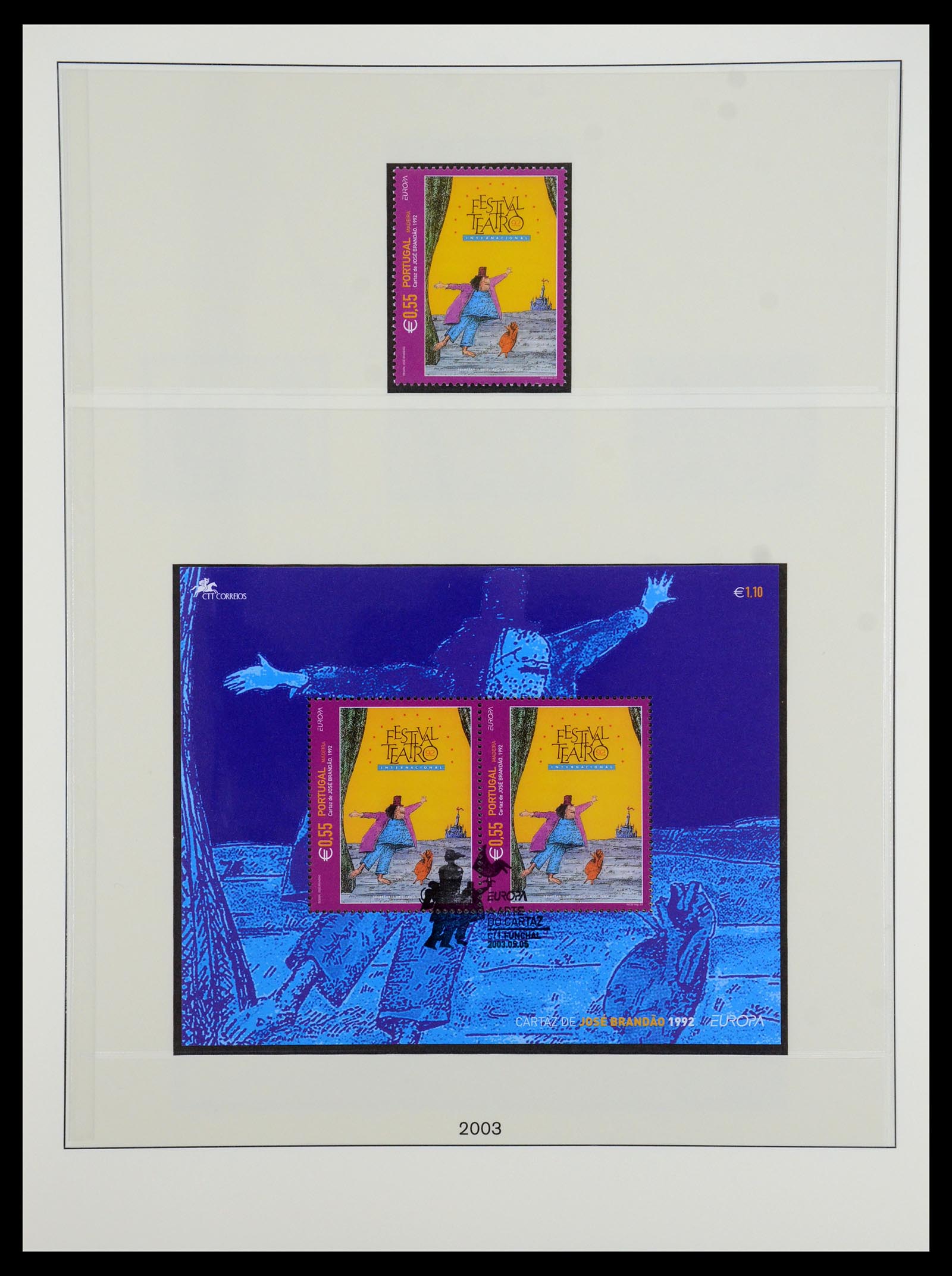 35418 091 - Postzegelverzameling 35418 Azoren en Madeira 1980-2007.