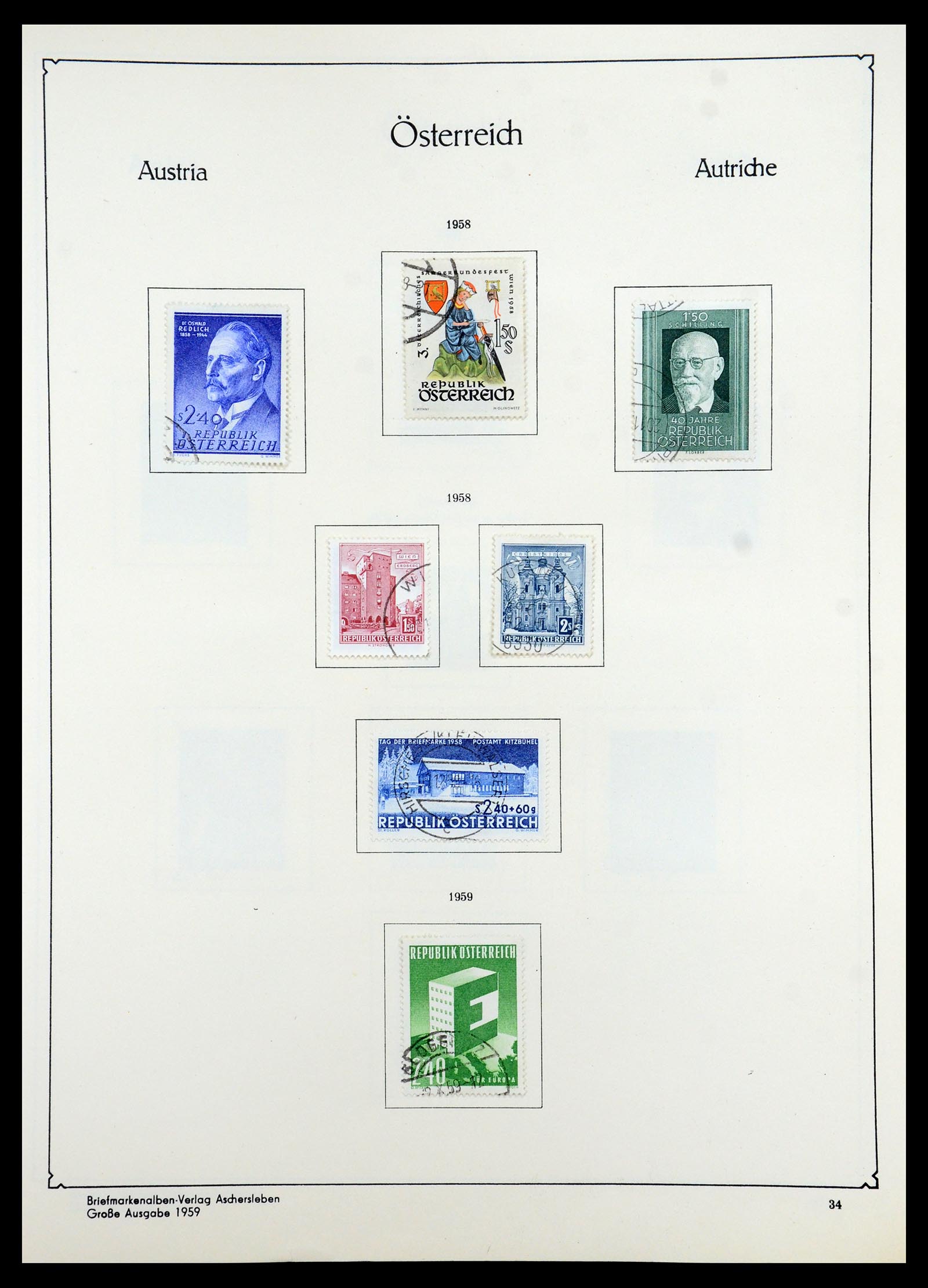 35419 036 - Postzegelverzameling 35419 Oostenrijk 1945-2008.