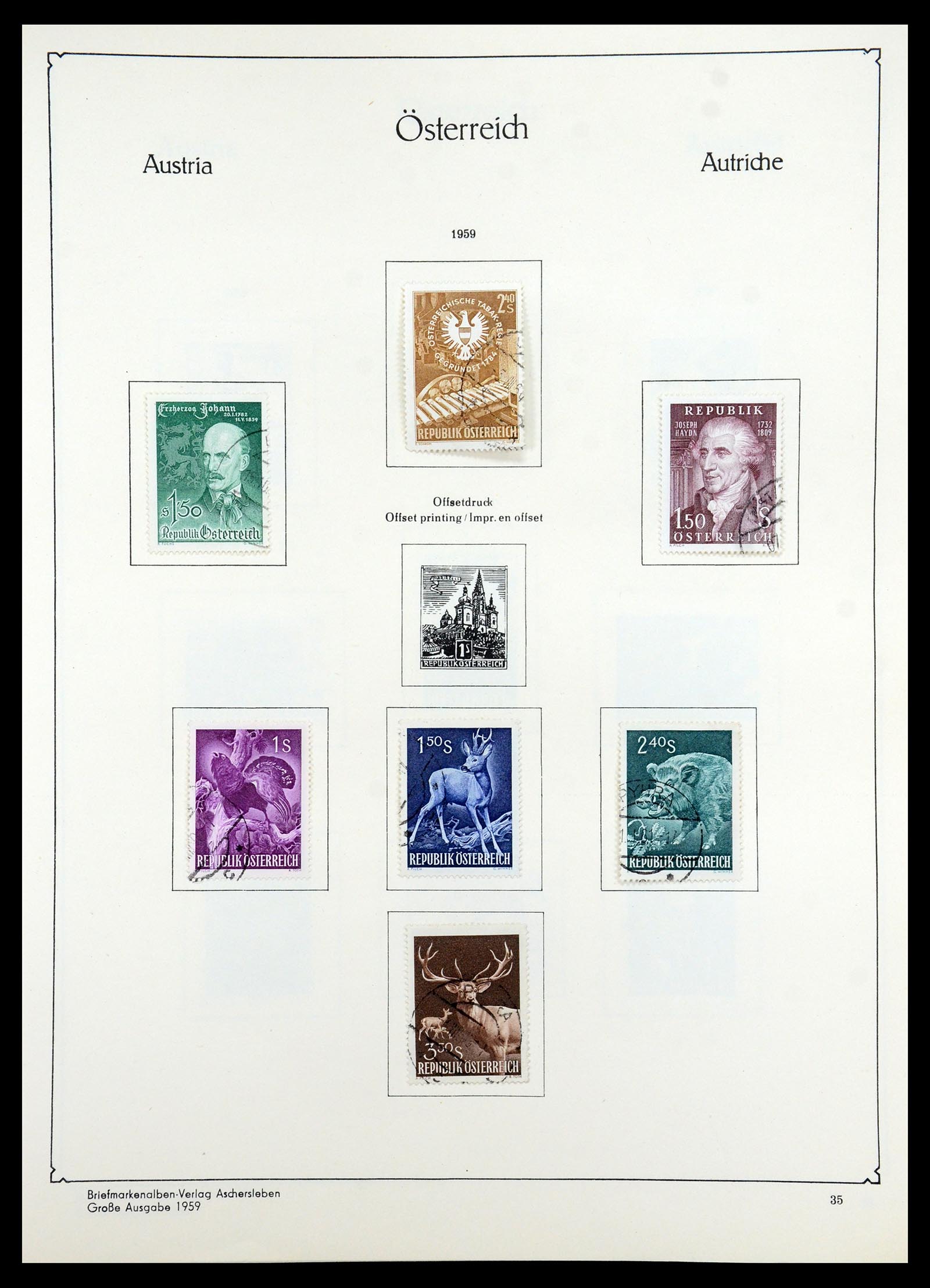 35419 037 - Postzegelverzameling 35419 Oostenrijk 1945-2008.