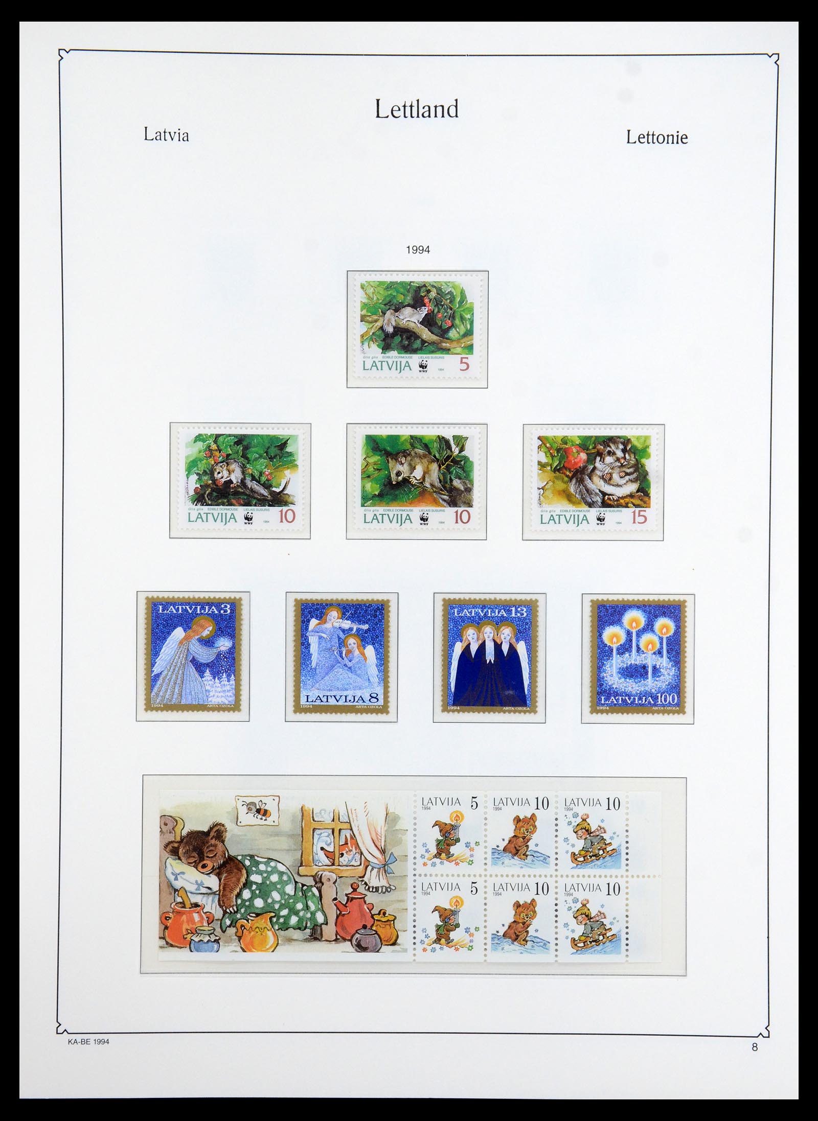 35421 008 - Postzegelverzameling 35421 Letland 1991-2012.