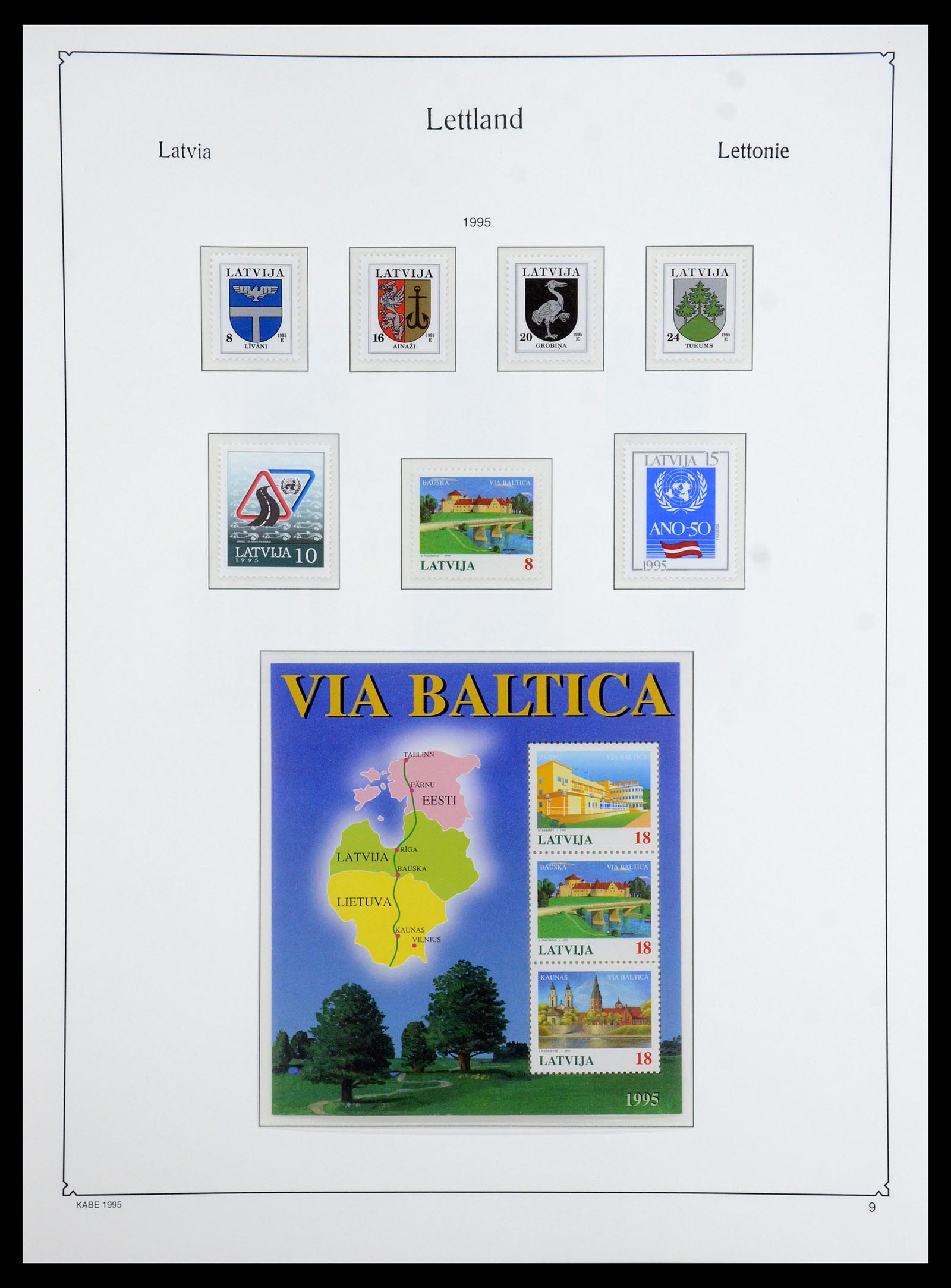35421 009 - Postzegelverzameling 35421 Letland 1991-2012.