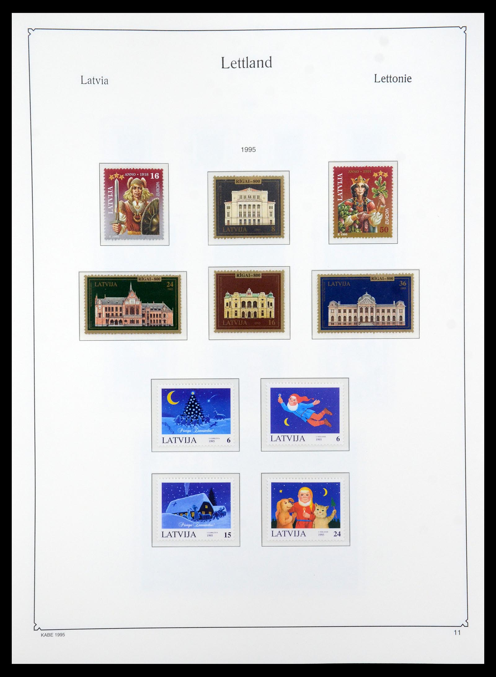 35421 011 - Postzegelverzameling 35421 Letland 1991-2012.