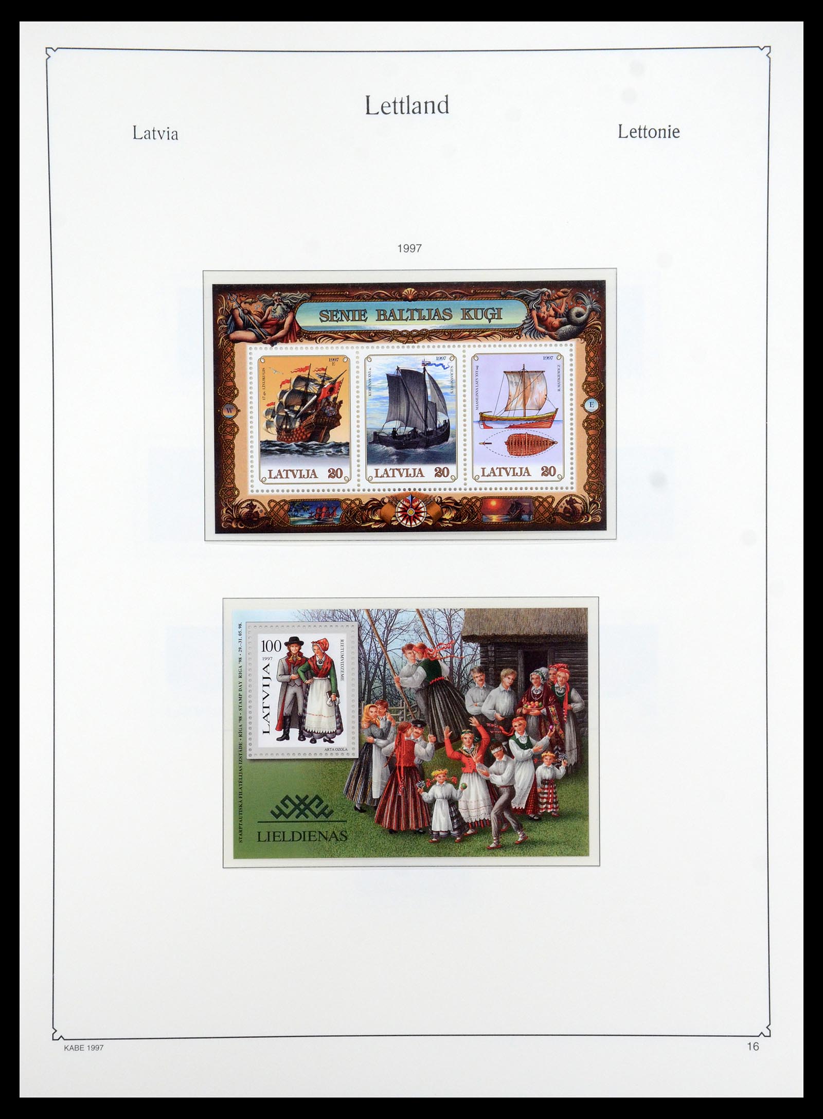 35421 016 - Postzegelverzameling 35421 Letland 1991-2012.