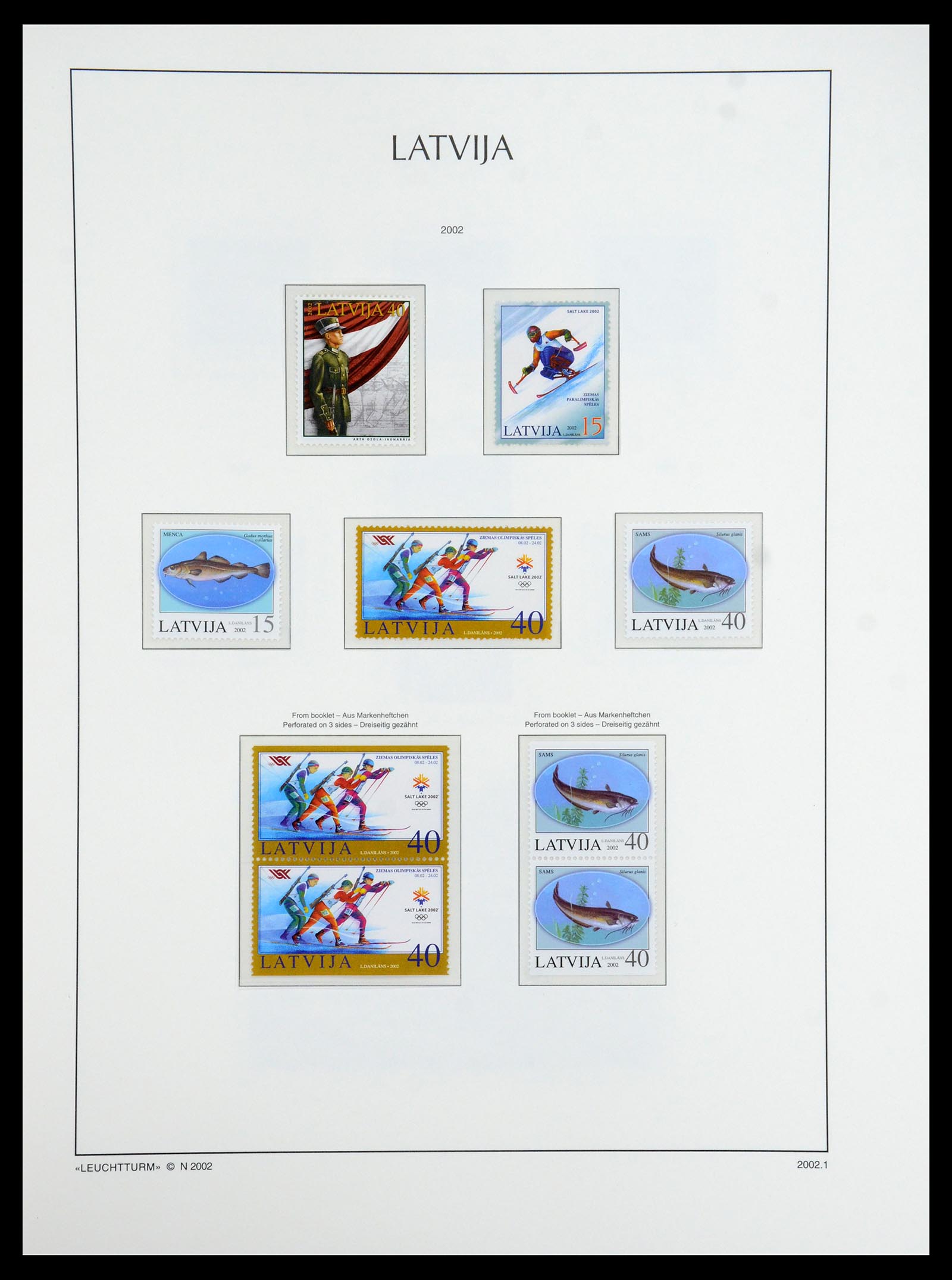35421 030 - Postzegelverzameling 35421 Letland 1991-2012.