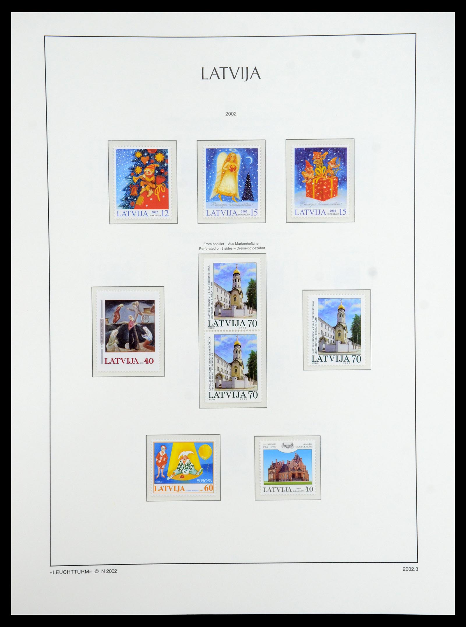 35421 032 - Postzegelverzameling 35421 Letland 1991-2012.