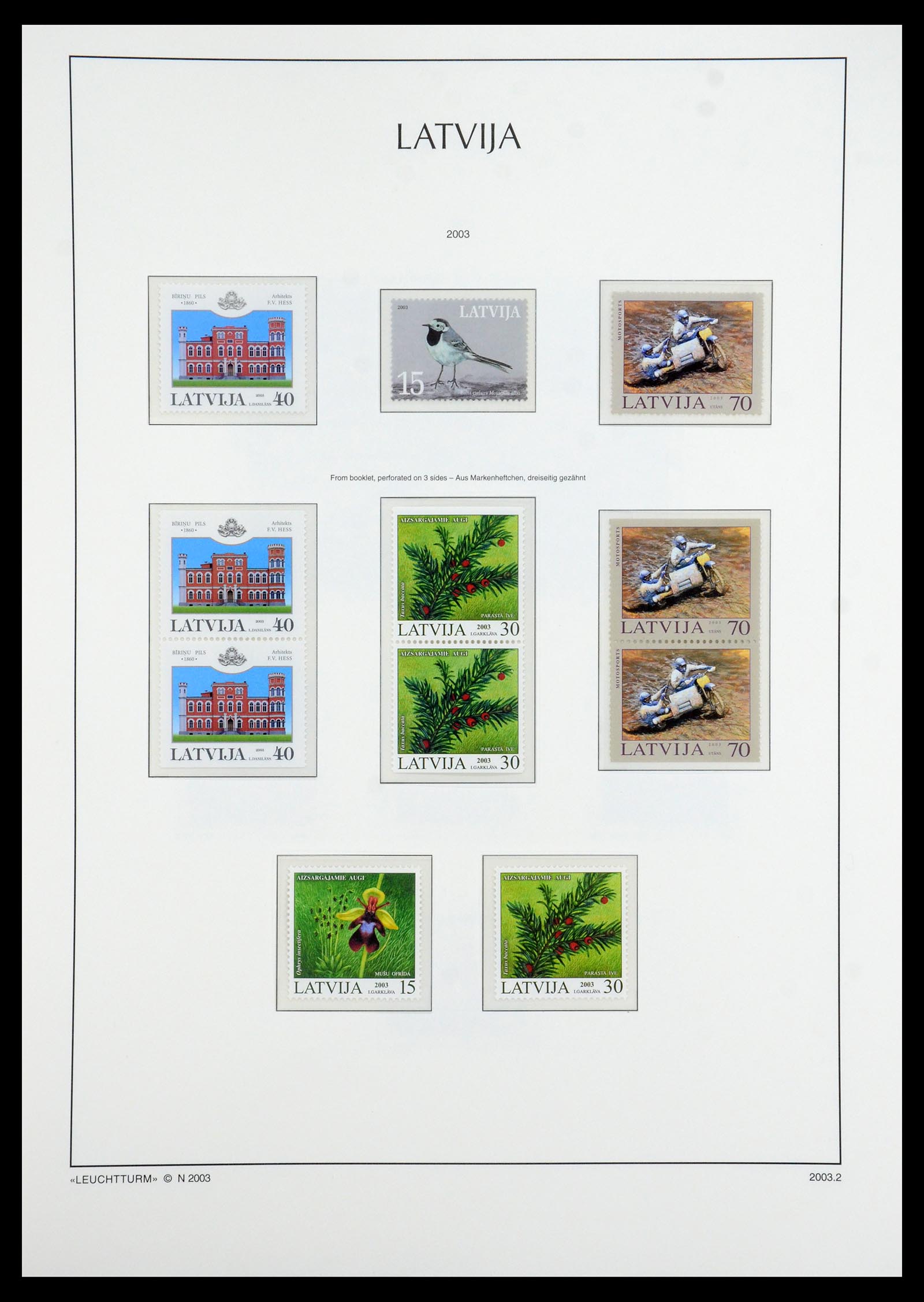 35421 035 - Postzegelverzameling 35421 Letland 1991-2012.