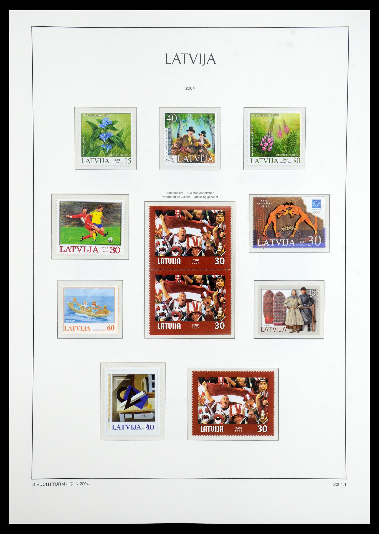 35421 037 - Postzegelverzameling 35421 Letland 1991-2012.