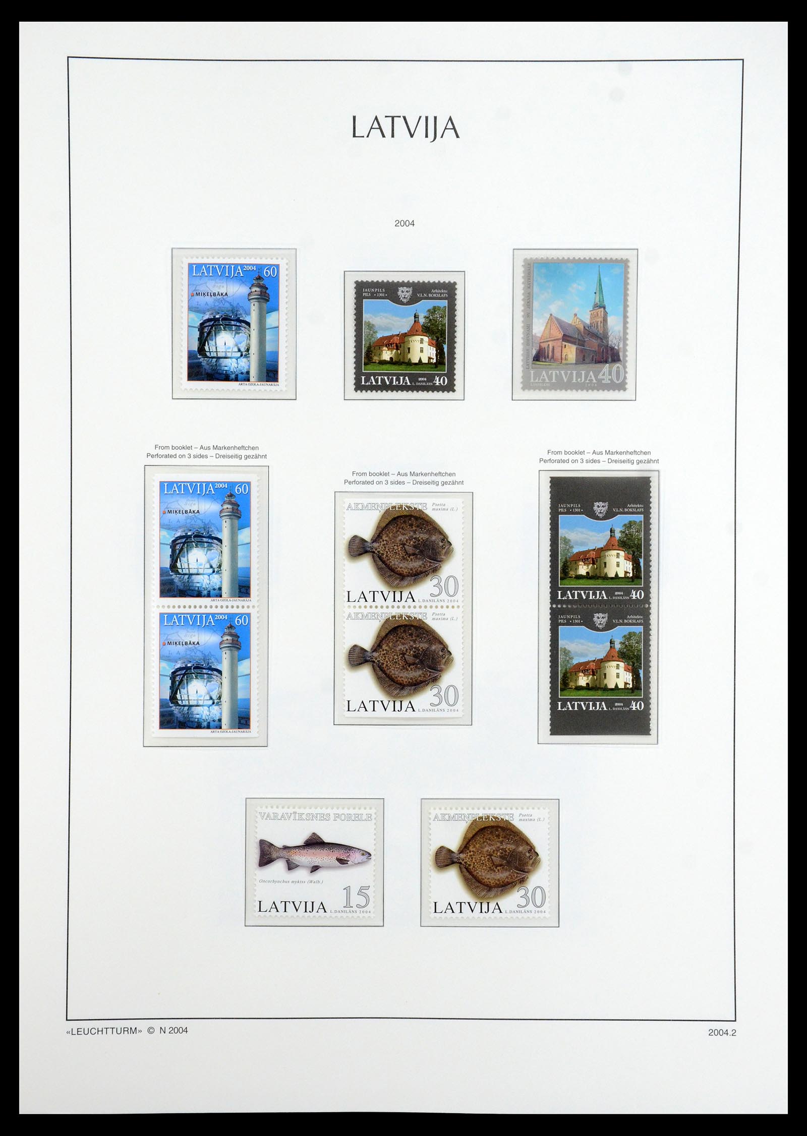 35421 038 - Postzegelverzameling 35421 Letland 1991-2012.