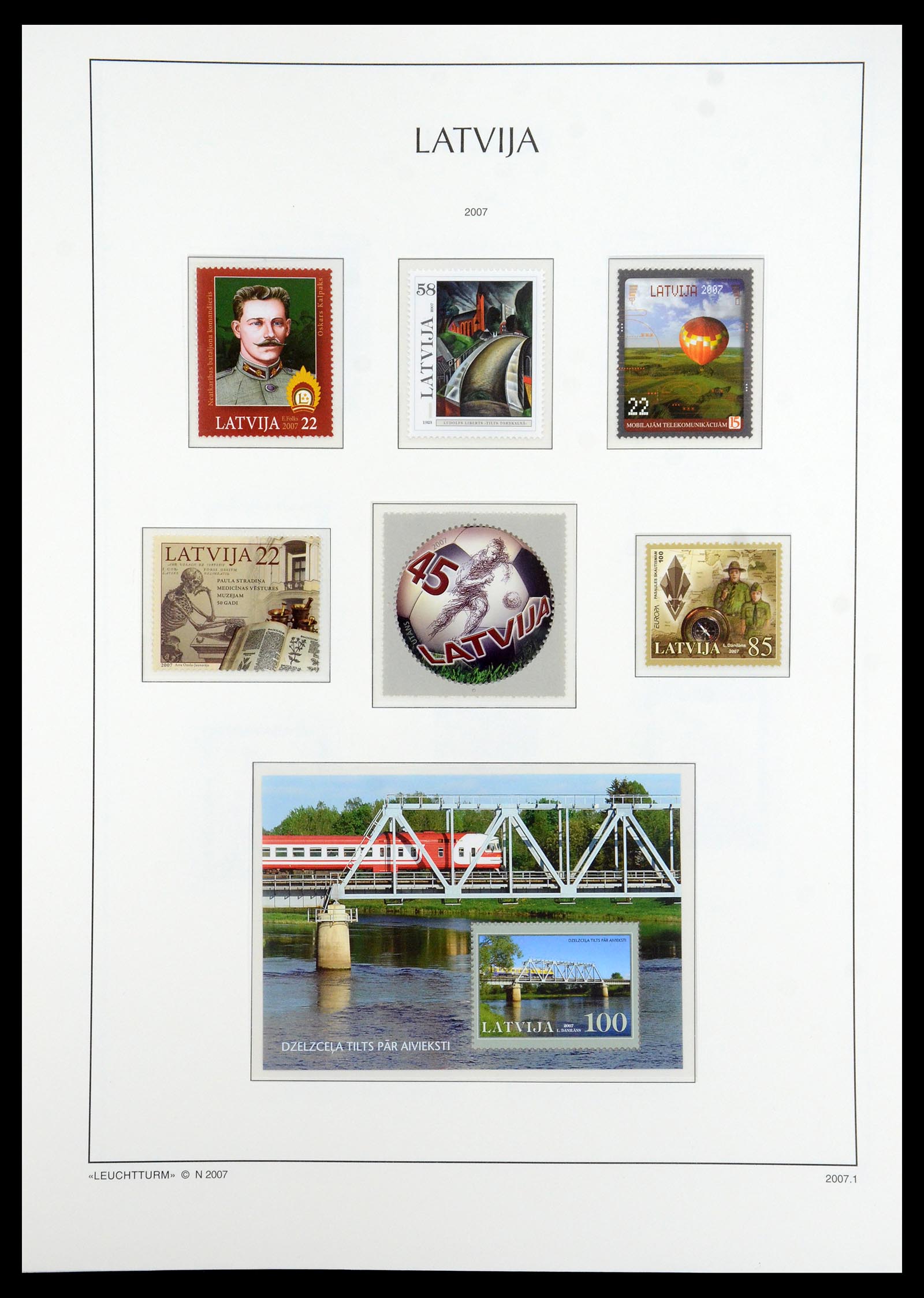 35421 050 - Postzegelverzameling 35421 Letland 1991-2012.