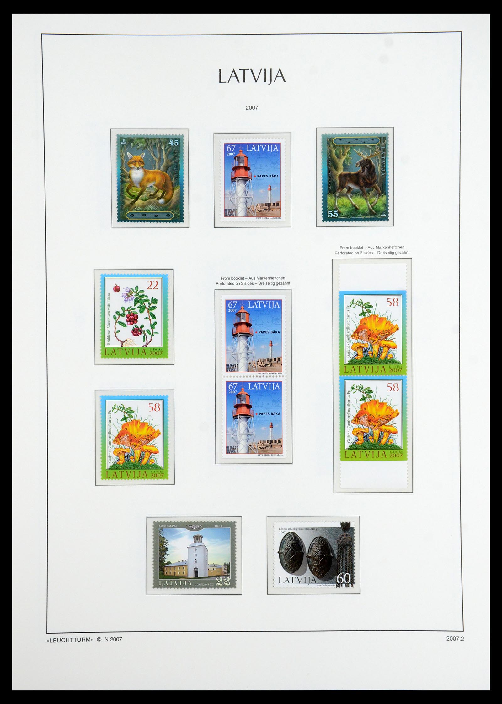35421 051 - Postzegelverzameling 35421 Letland 1991-2012.