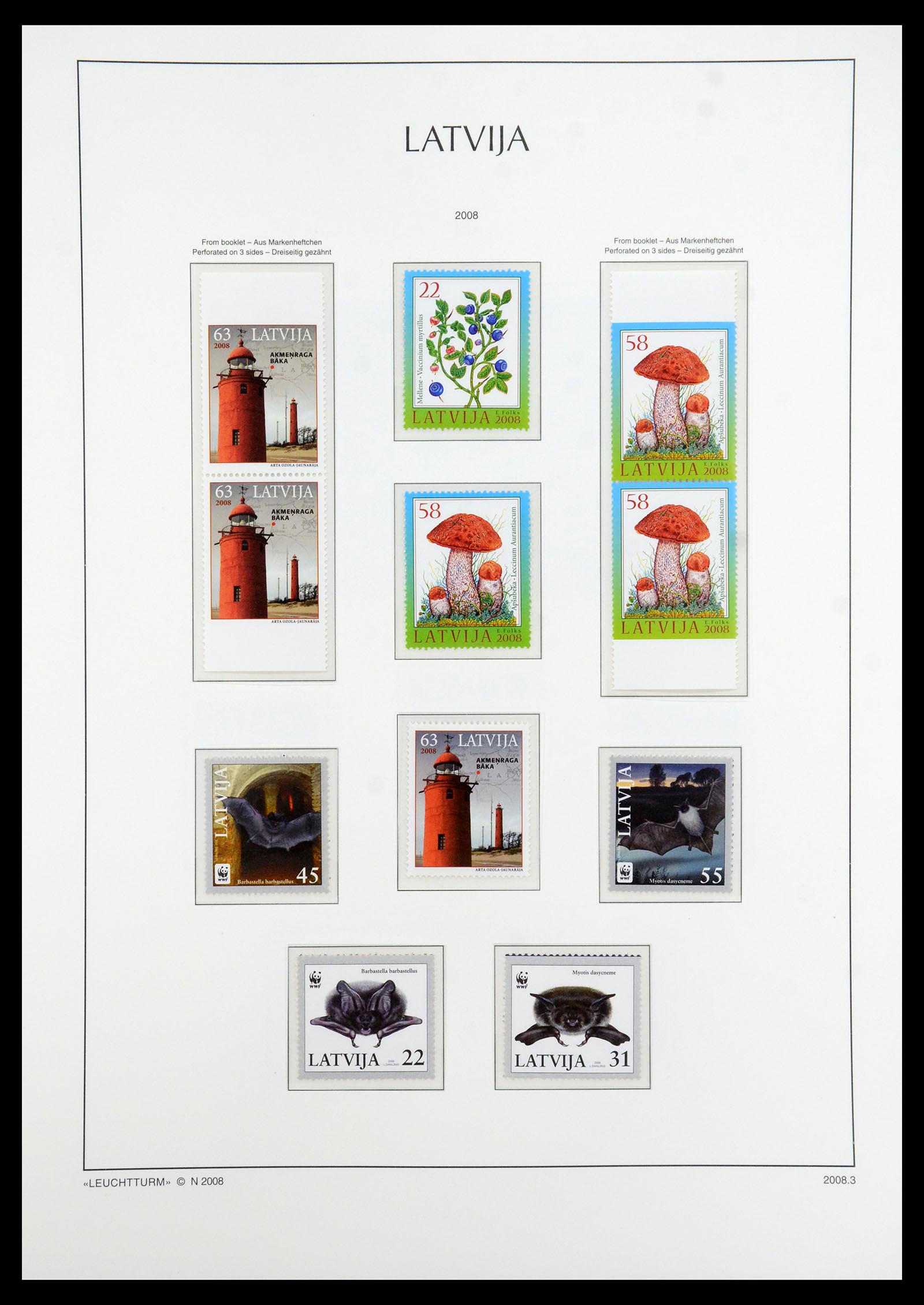 35421 056 - Postzegelverzameling 35421 Letland 1991-2012.