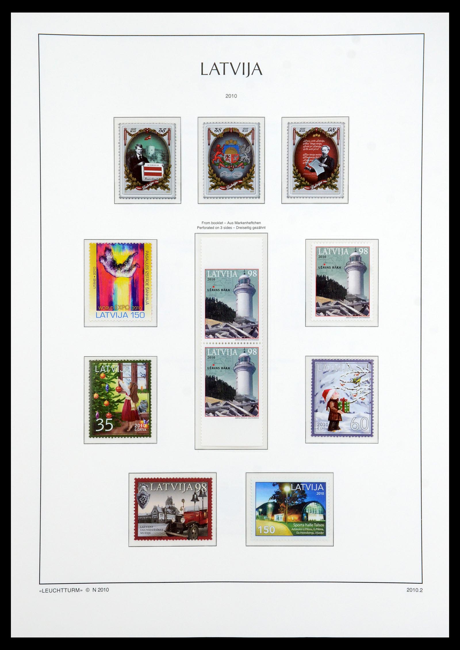35421 062 - Postzegelverzameling 35421 Letland 1991-2012.
