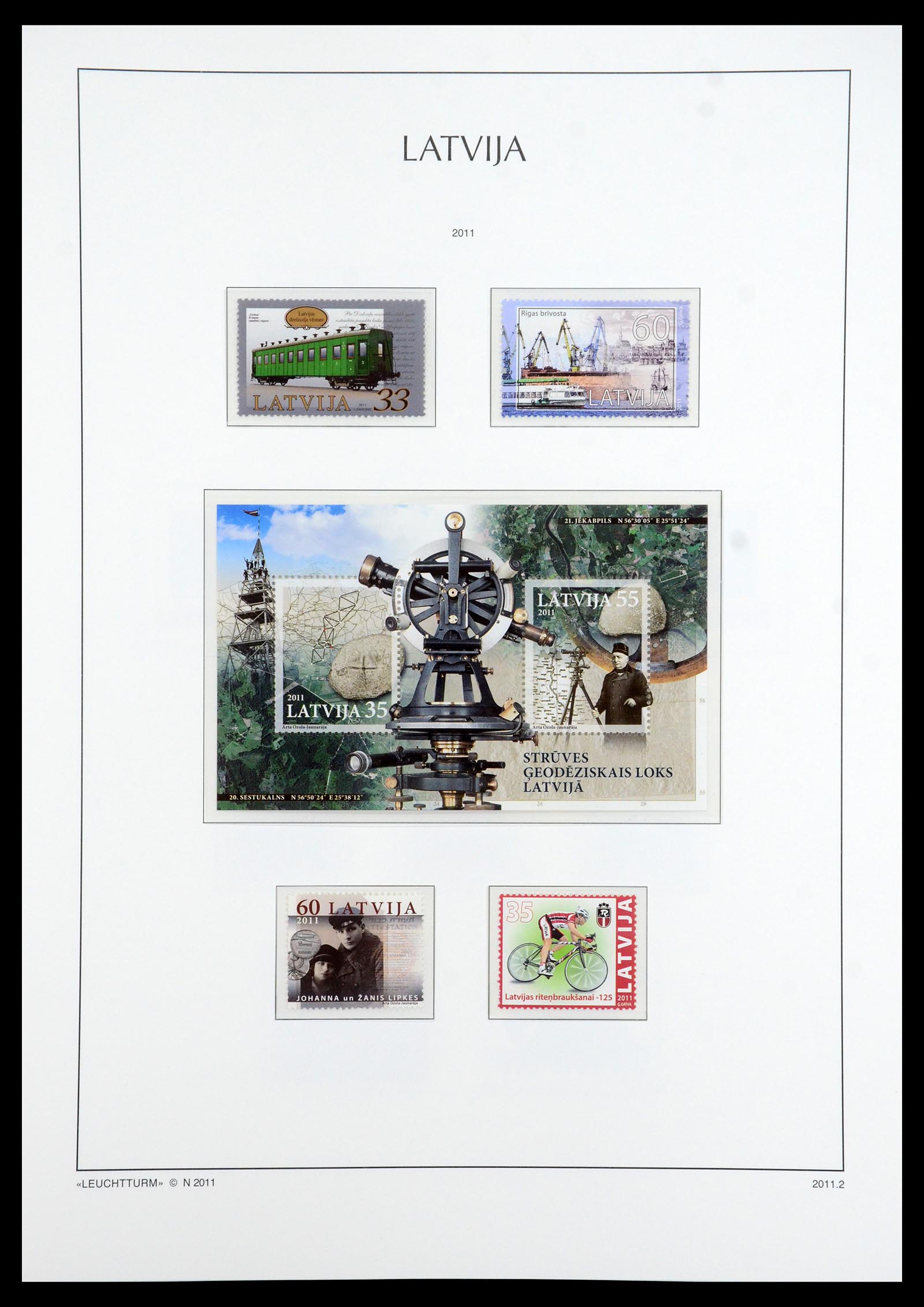 35421 065 - Postzegelverzameling 35421 Letland 1991-2012.