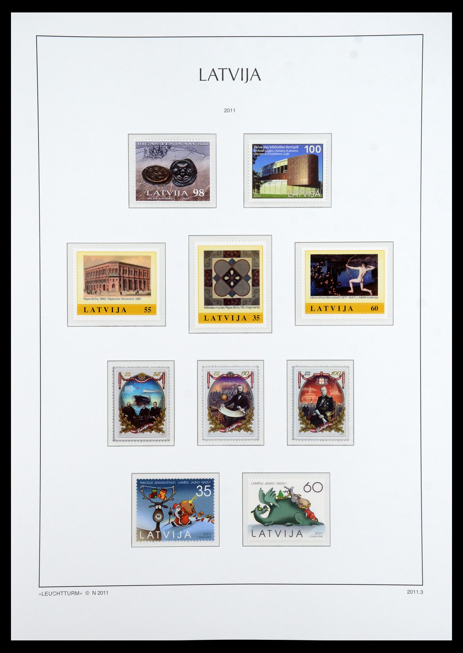35421 066 - Postzegelverzameling 35421 Letland 1991-2012.