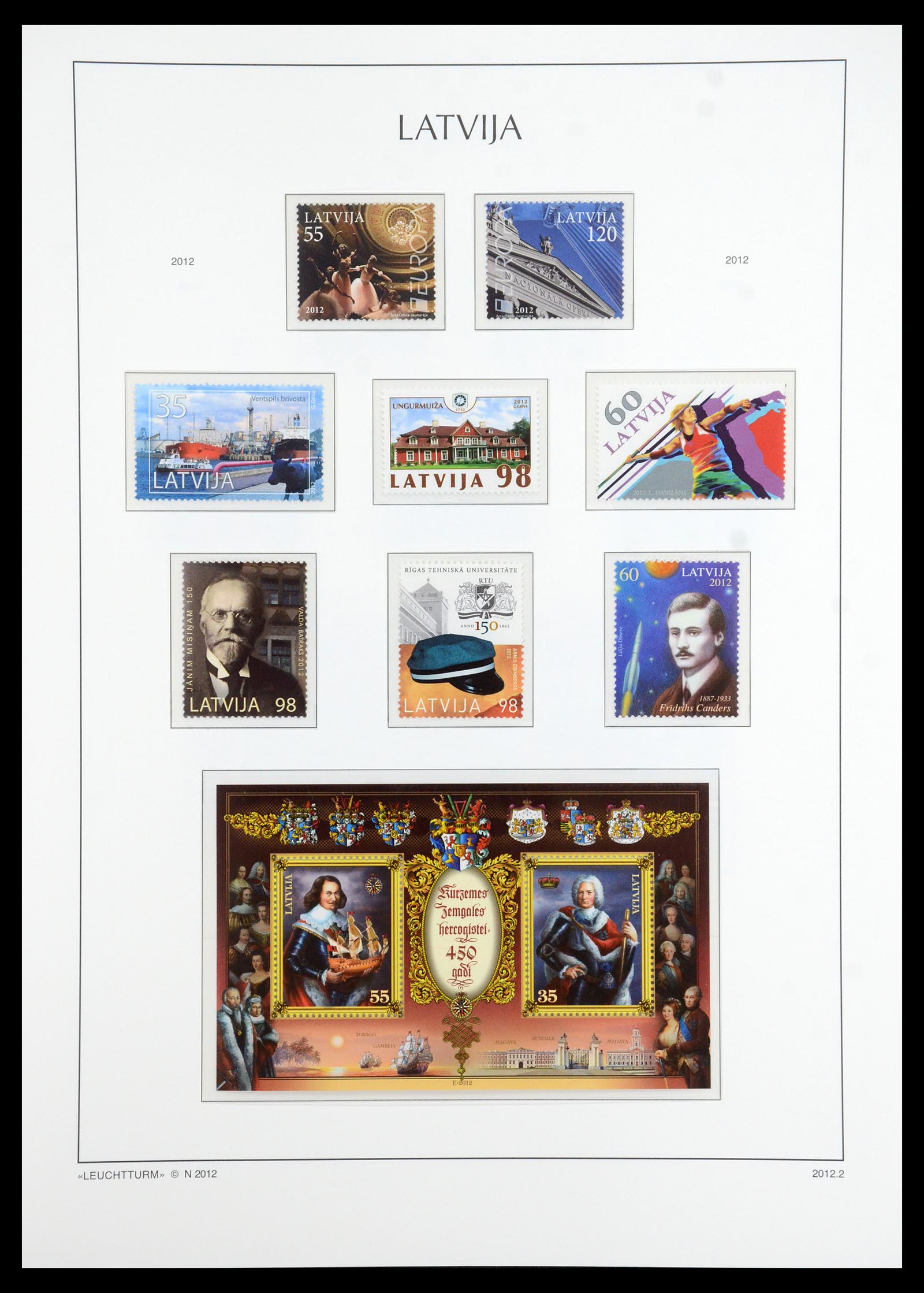 35421 068 - Postzegelverzameling 35421 Letland 1991-2012.