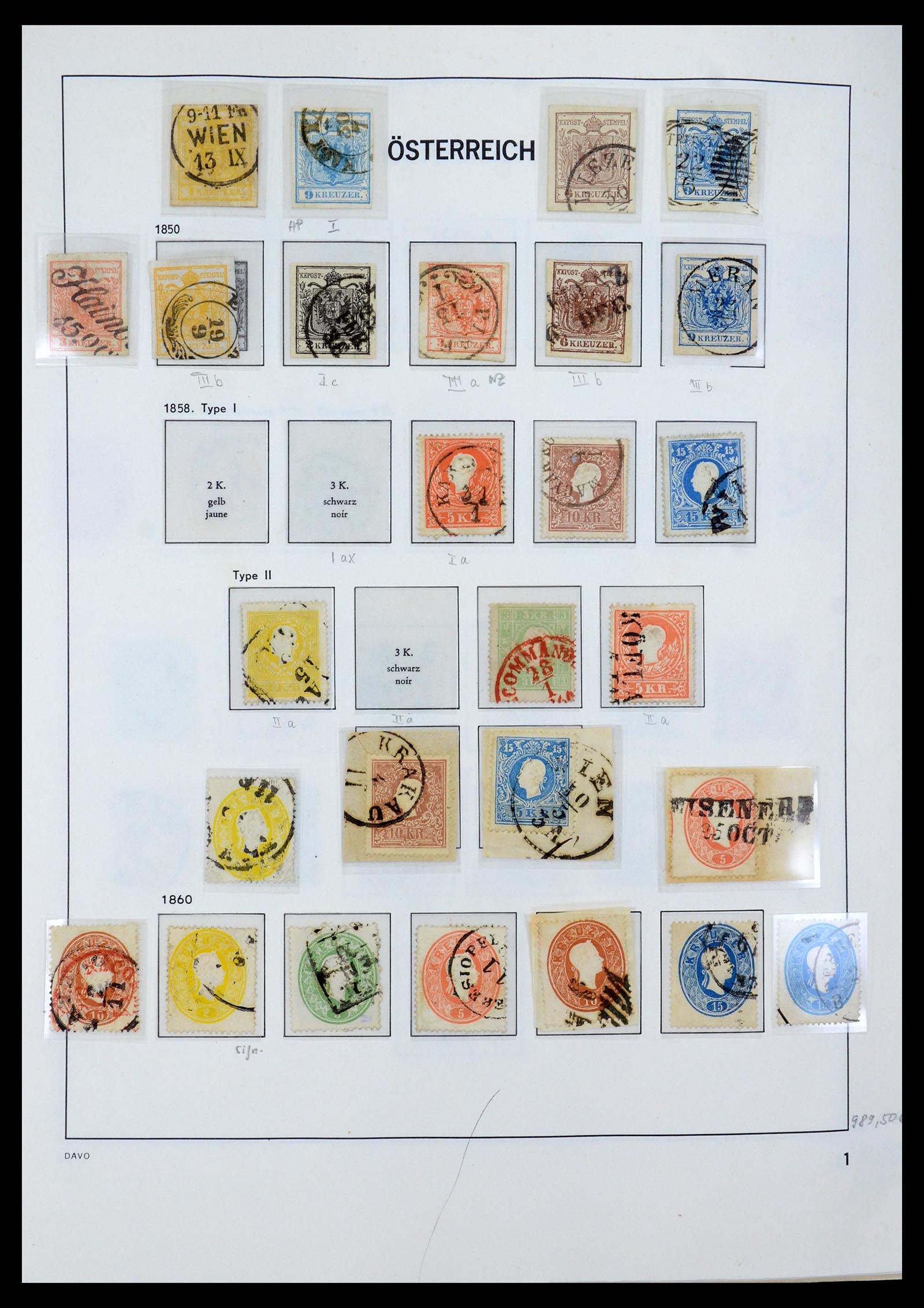 35423 001 - Postzegelverzameling 35423 Oostenrijk 1850-2006.