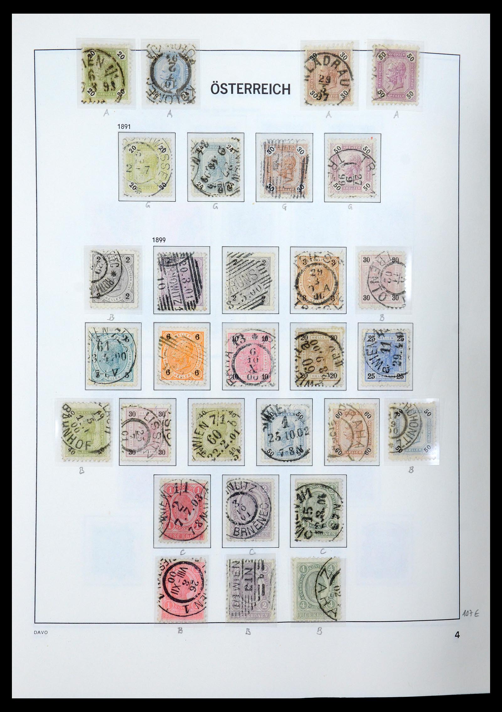 35423 006 - Postzegelverzameling 35423 Oostenrijk 1850-2006.