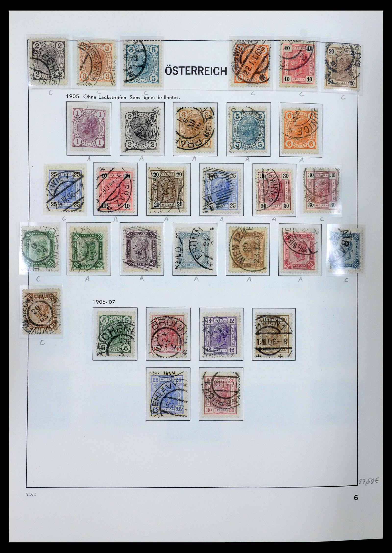 35423 008 - Postzegelverzameling 35423 Oostenrijk 1850-2006.