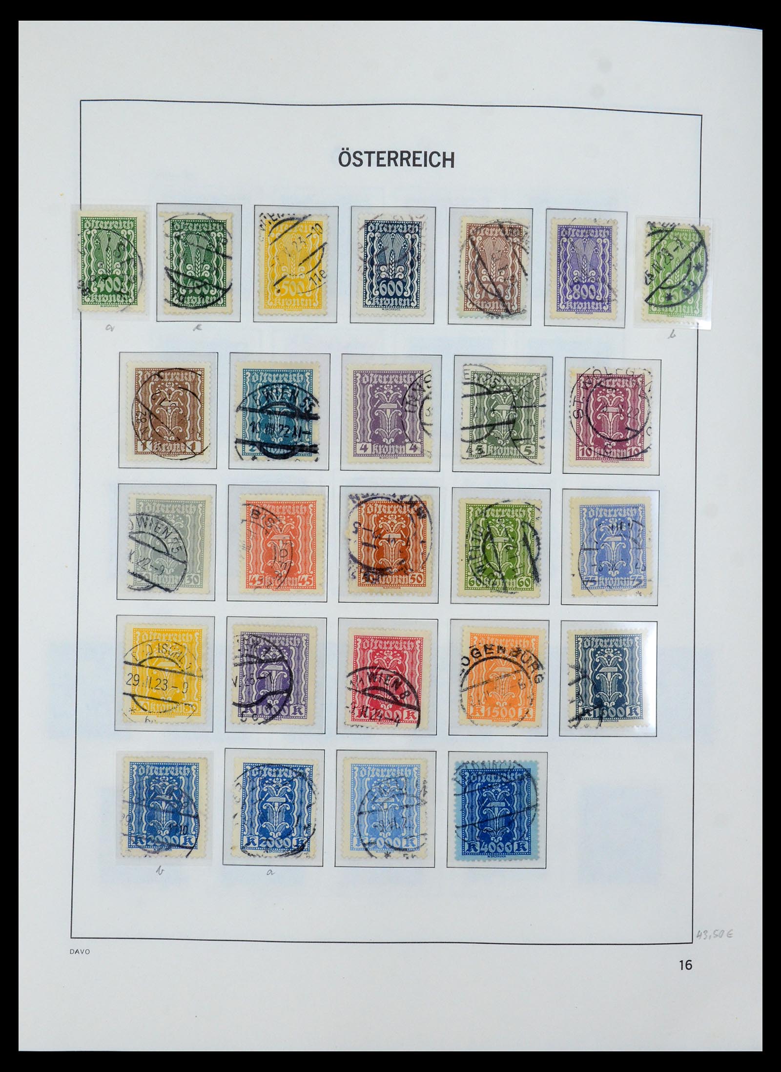 35423 020 - Postzegelverzameling 35423 Oostenrijk 1850-2006.